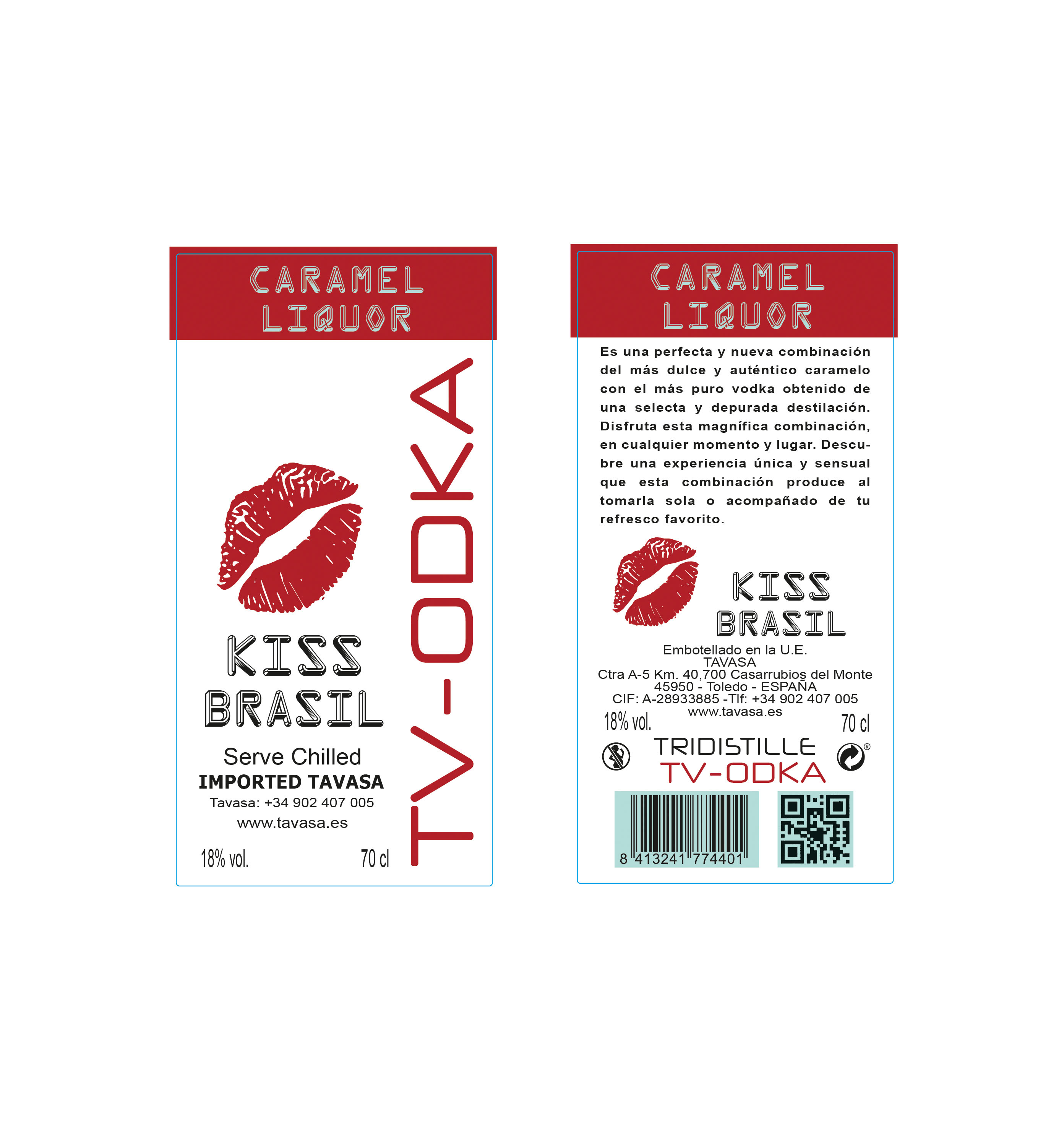 Vodka Caramelo TV-ODKA Kiss