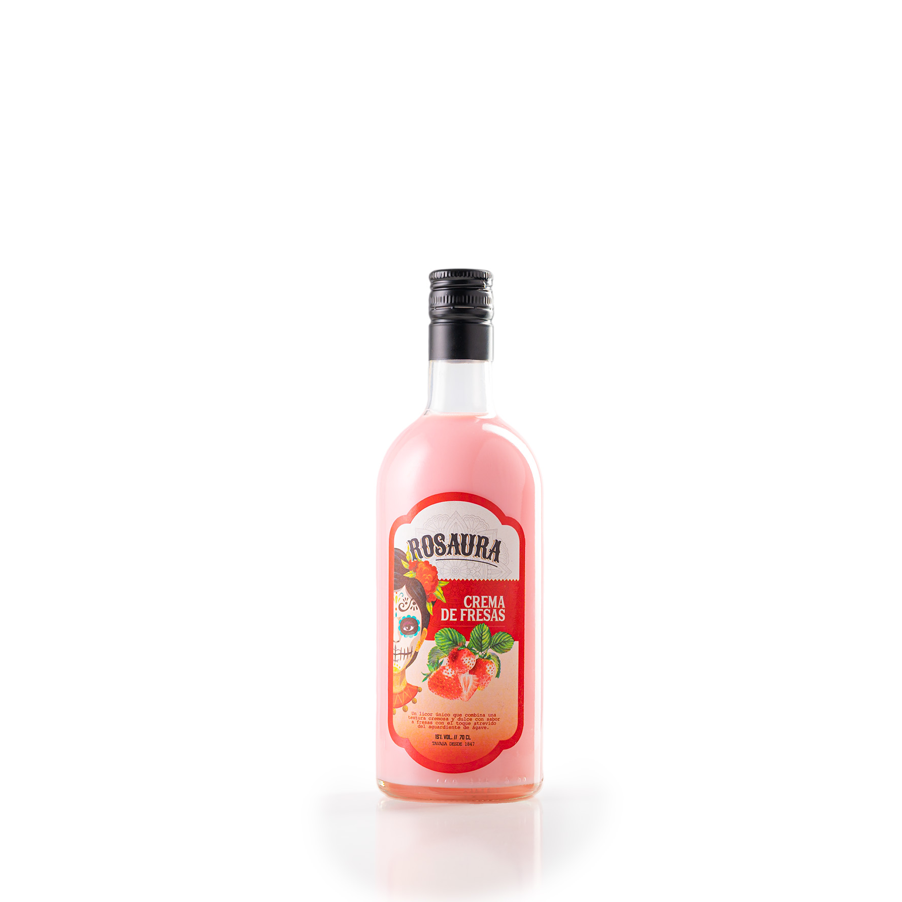 Crema de Fresas con Tequila Rosaura