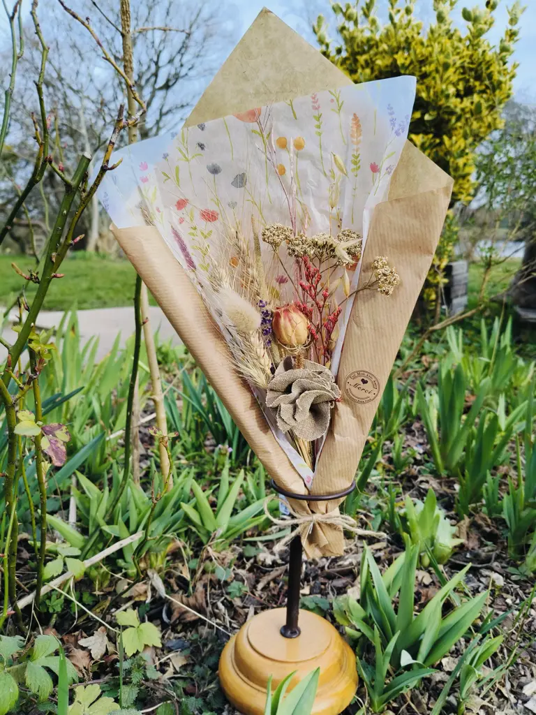 Bouquet de fleurs séchées & Diffuseur de parfum