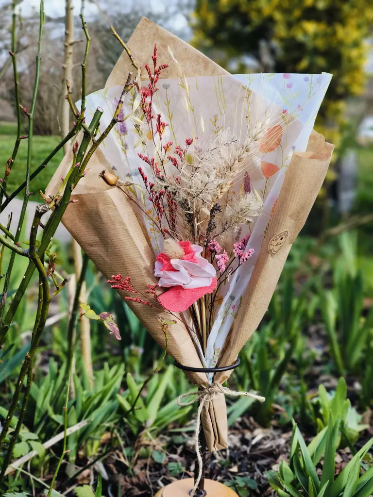 Bouquet de fleurs séchées & Diffuseur de parfum 