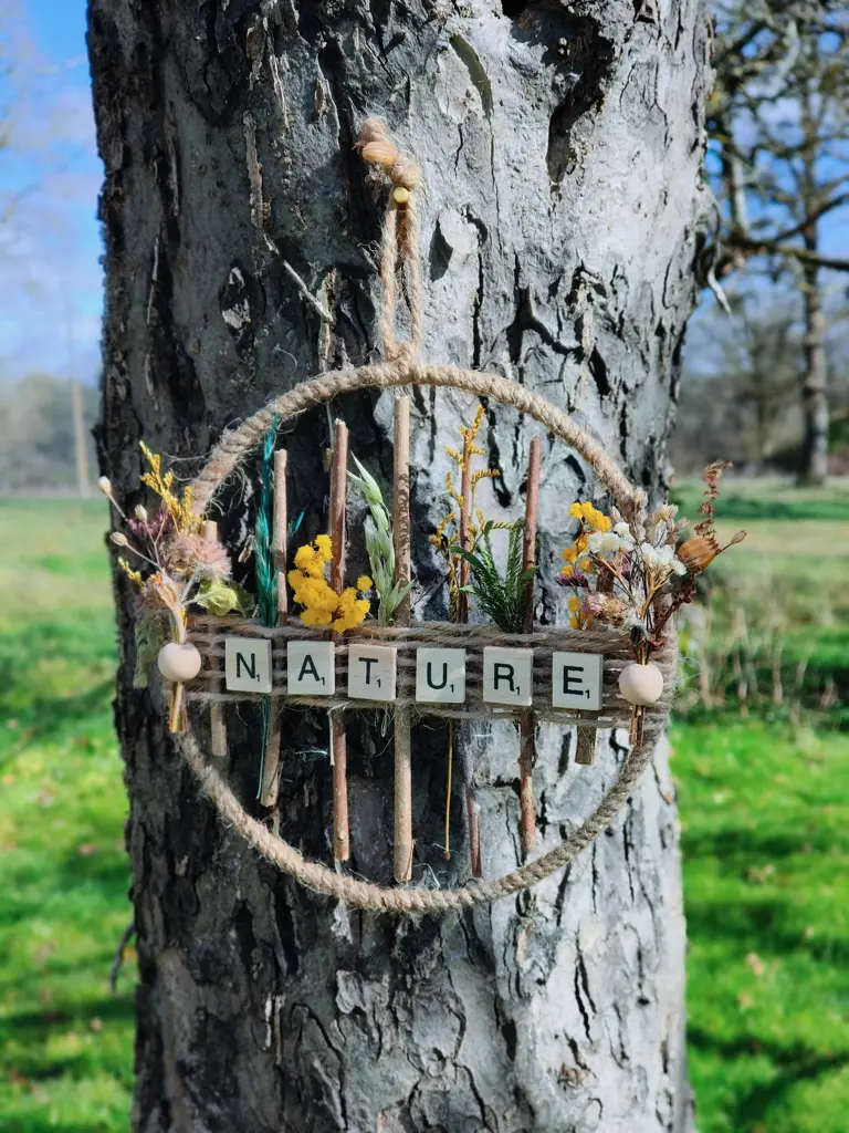 La nature - Couronne fleurs séchées
