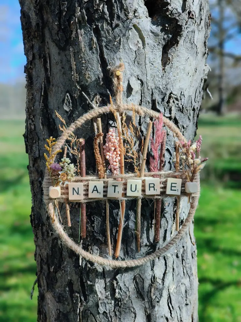 La nature - Couronne fleurs séchées