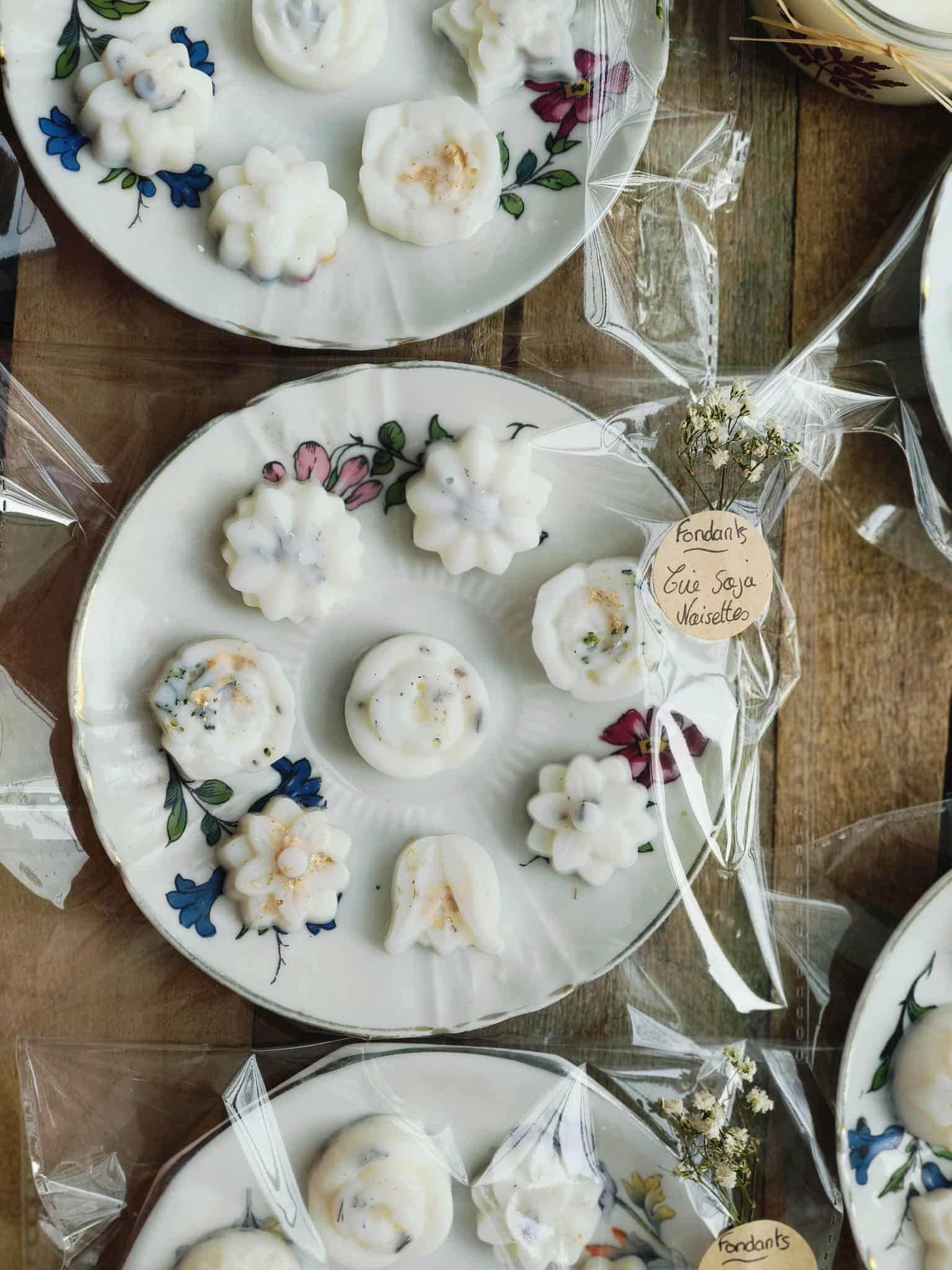 Assiettes de 8 Fondants parfumés