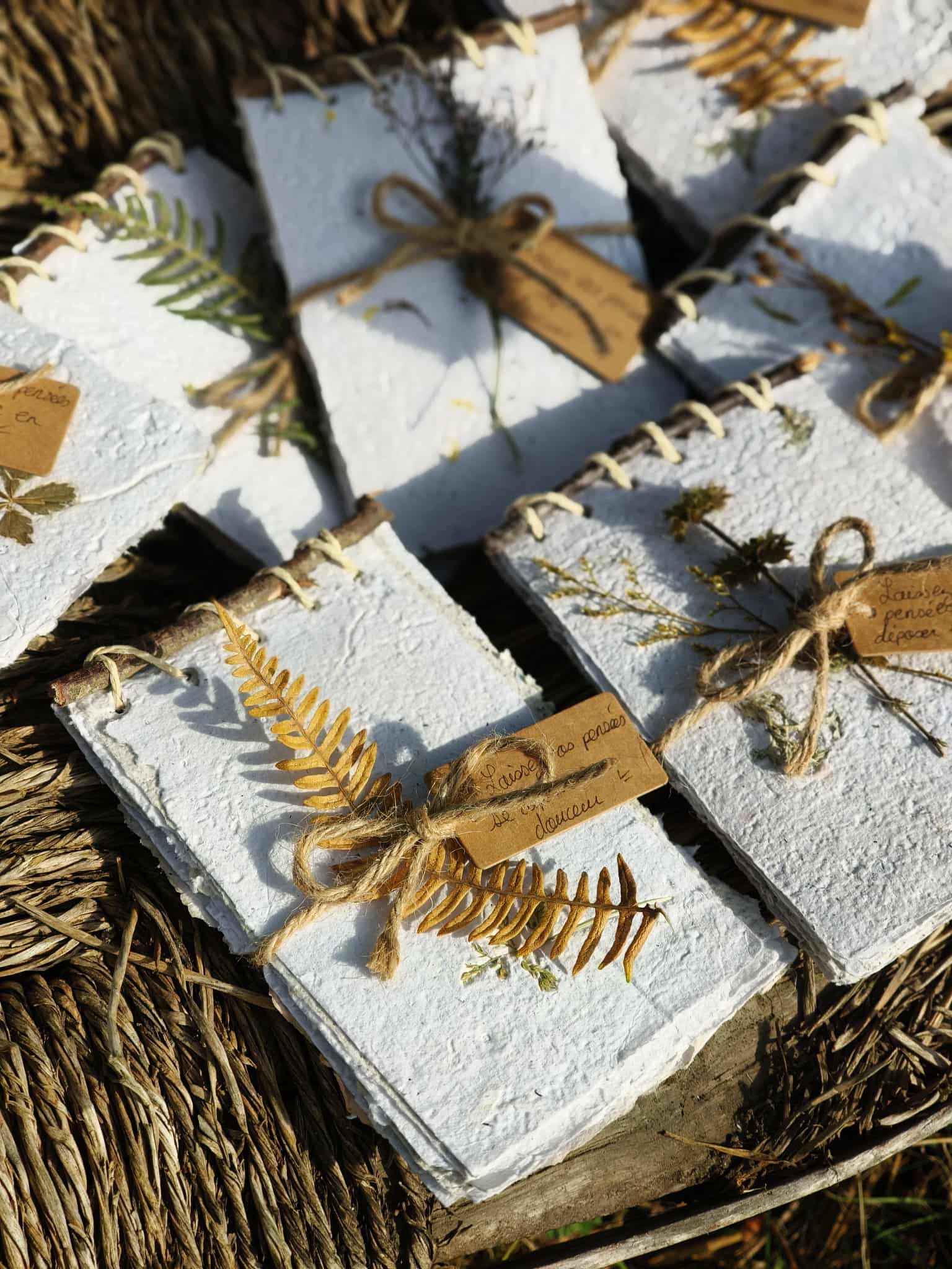 Carnet papier artisanal