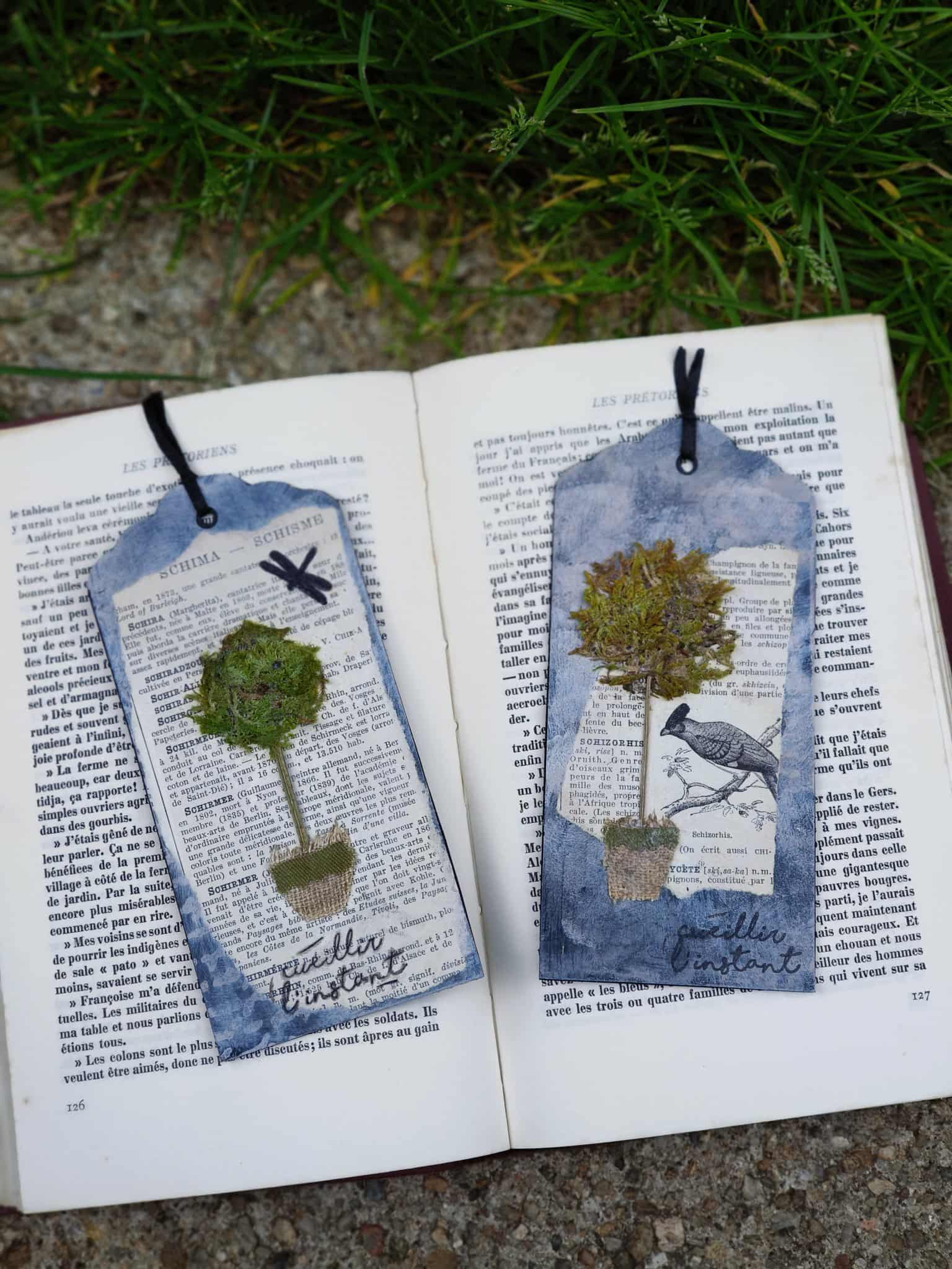 Marque page floral - Divers Couleurs