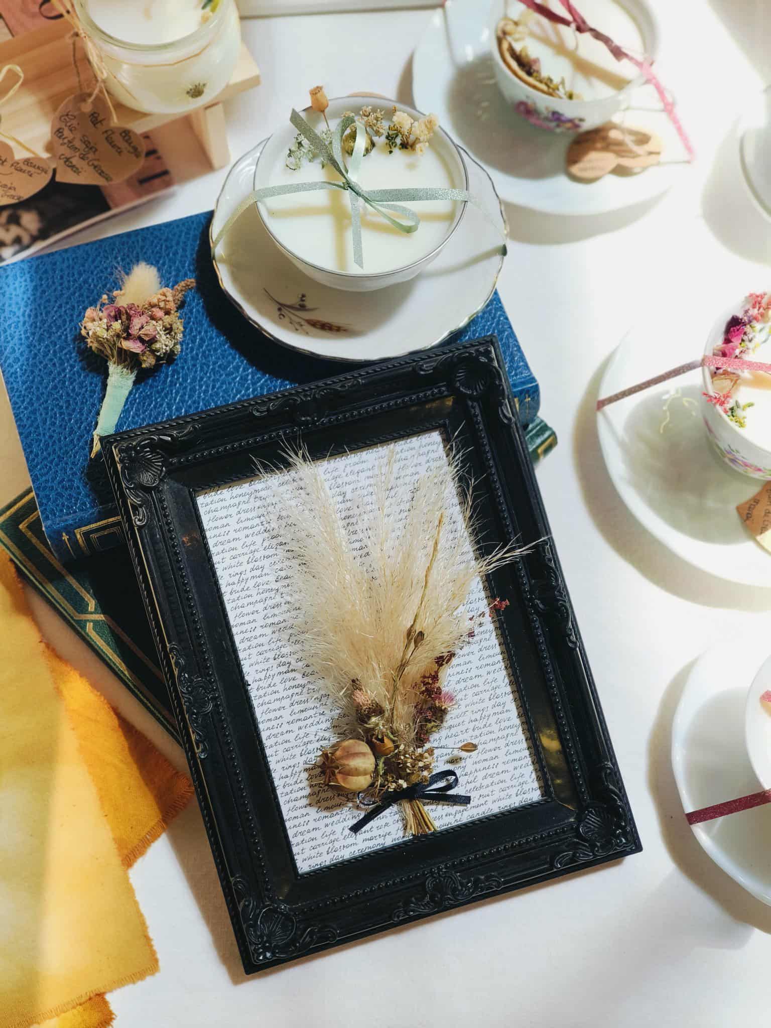 Cadre fleurs séchées - Divers modèles