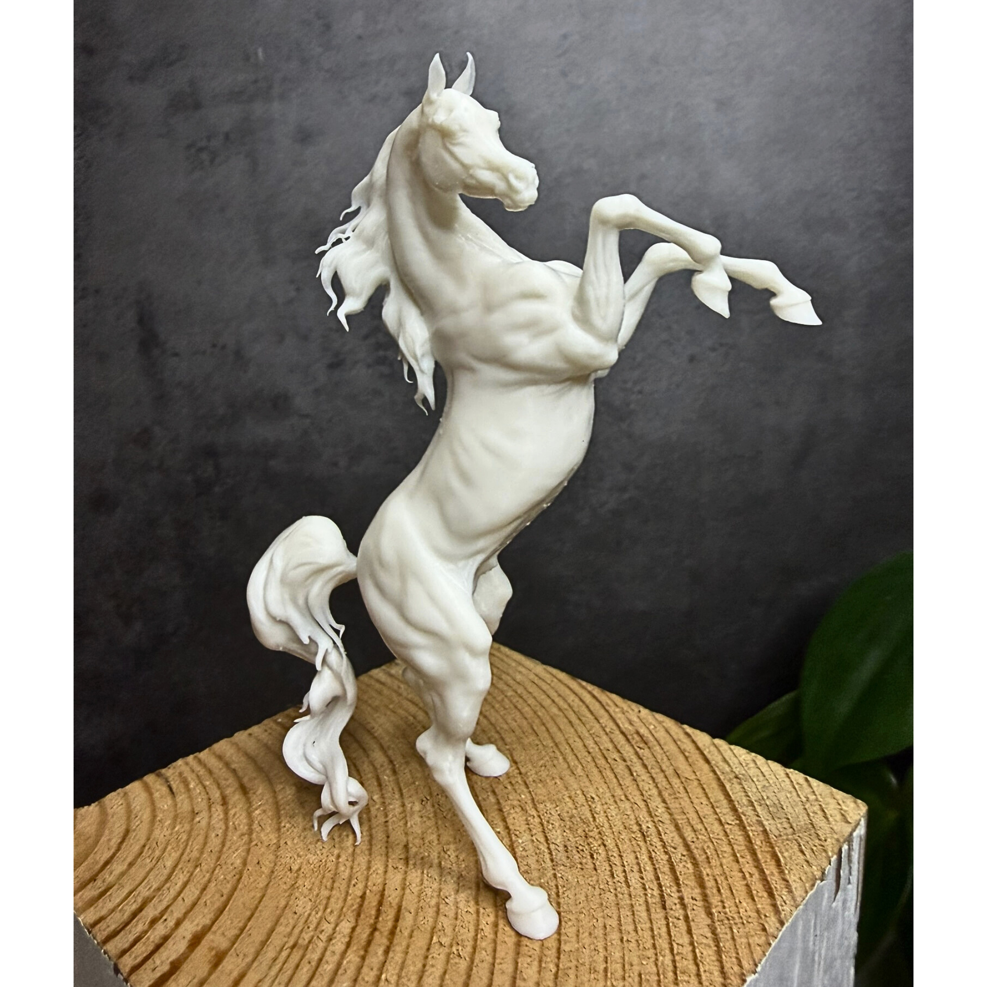 Breathtime Rearing Arabian 3D Printed Resin Scale Model Horse
