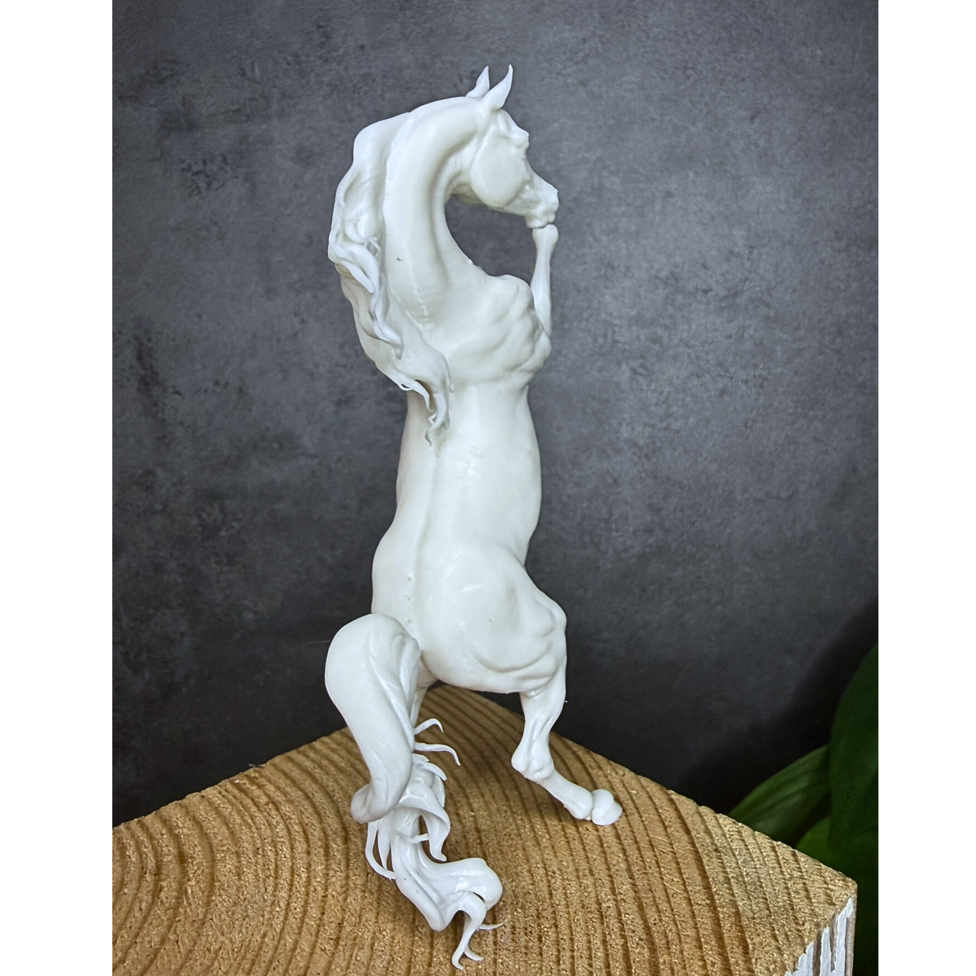 Breathtime Rearing Arabian 3D Printed Resin Scale Model Horse