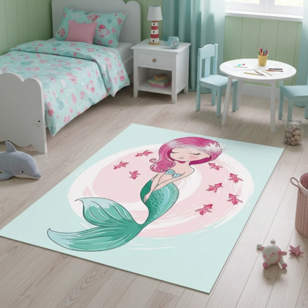 Dečiji tepih – sirena (120 x 180cm)