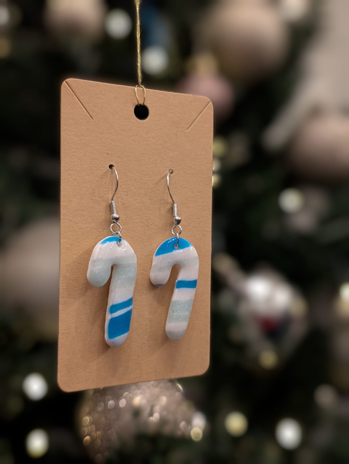 Handmade Blue and White Candy Cane