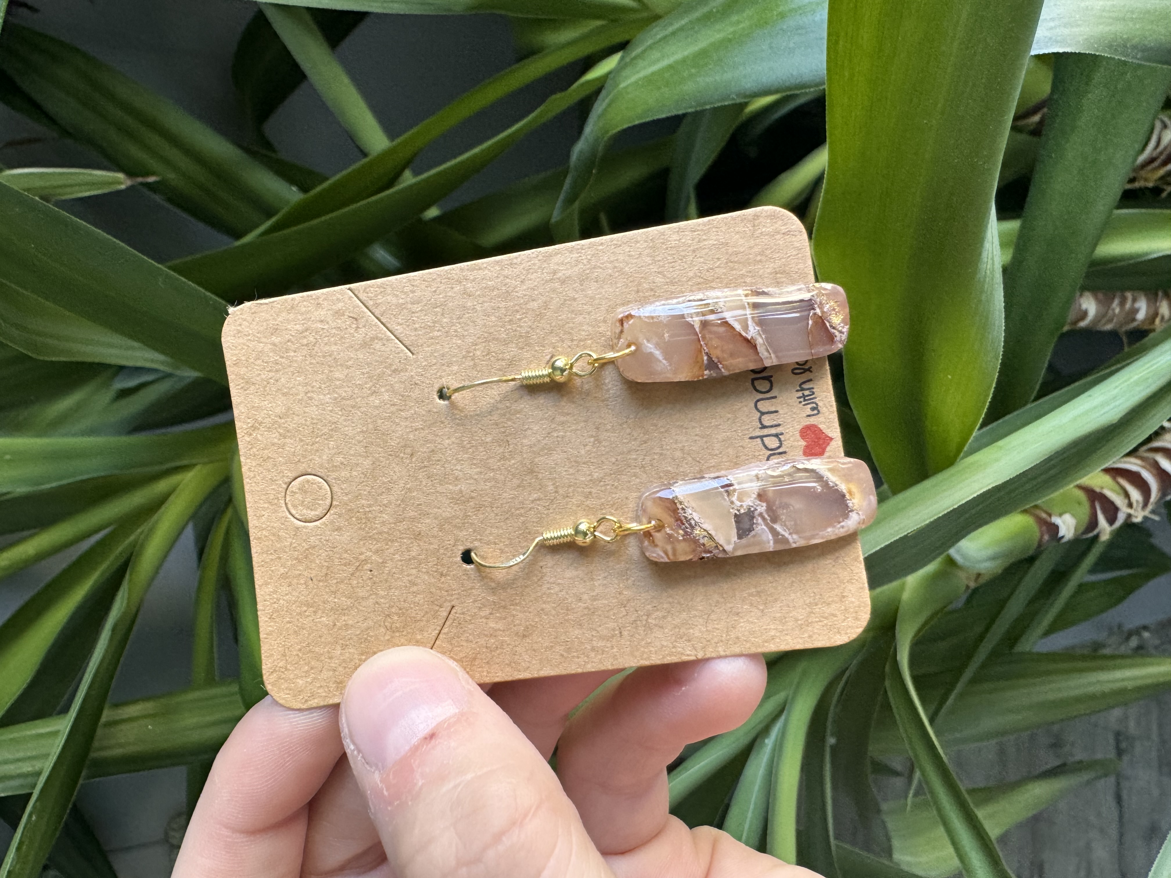 Handmade Unique Brown Stone Effect