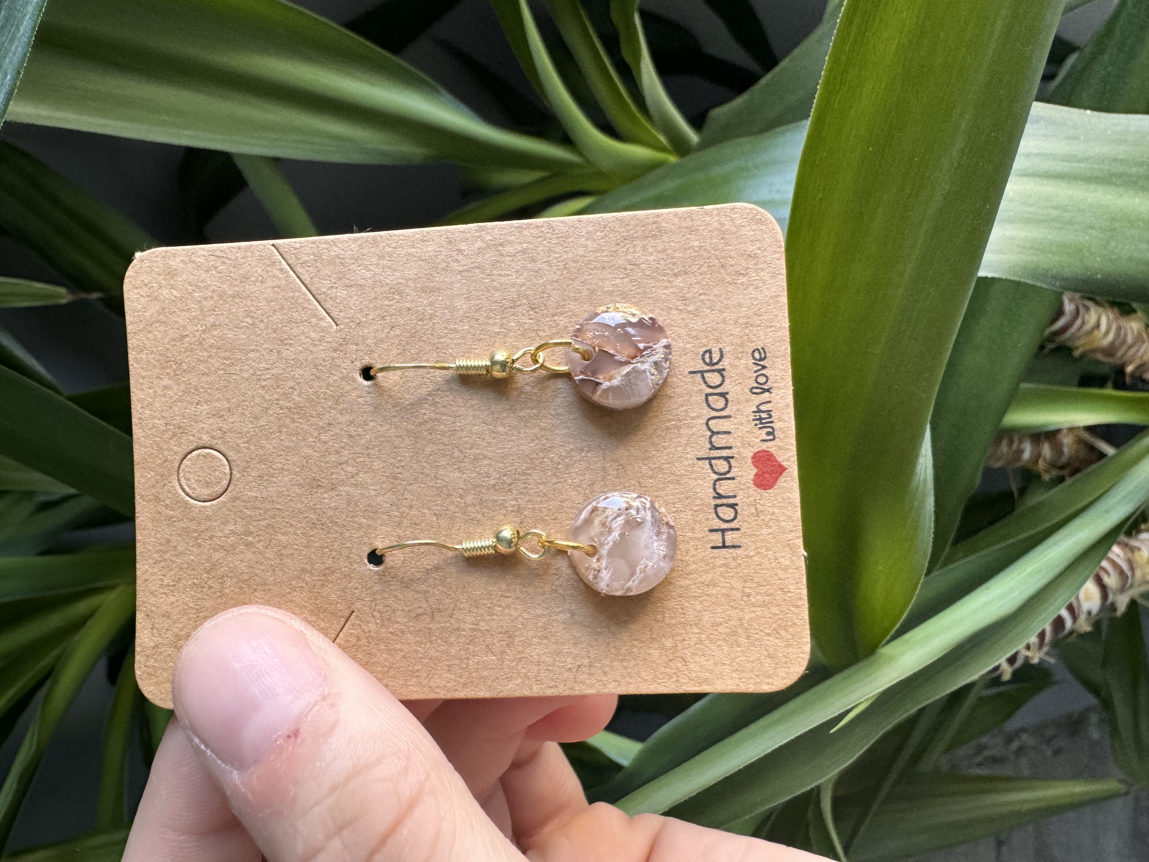 Handmade Unique Brown Stone Effect
