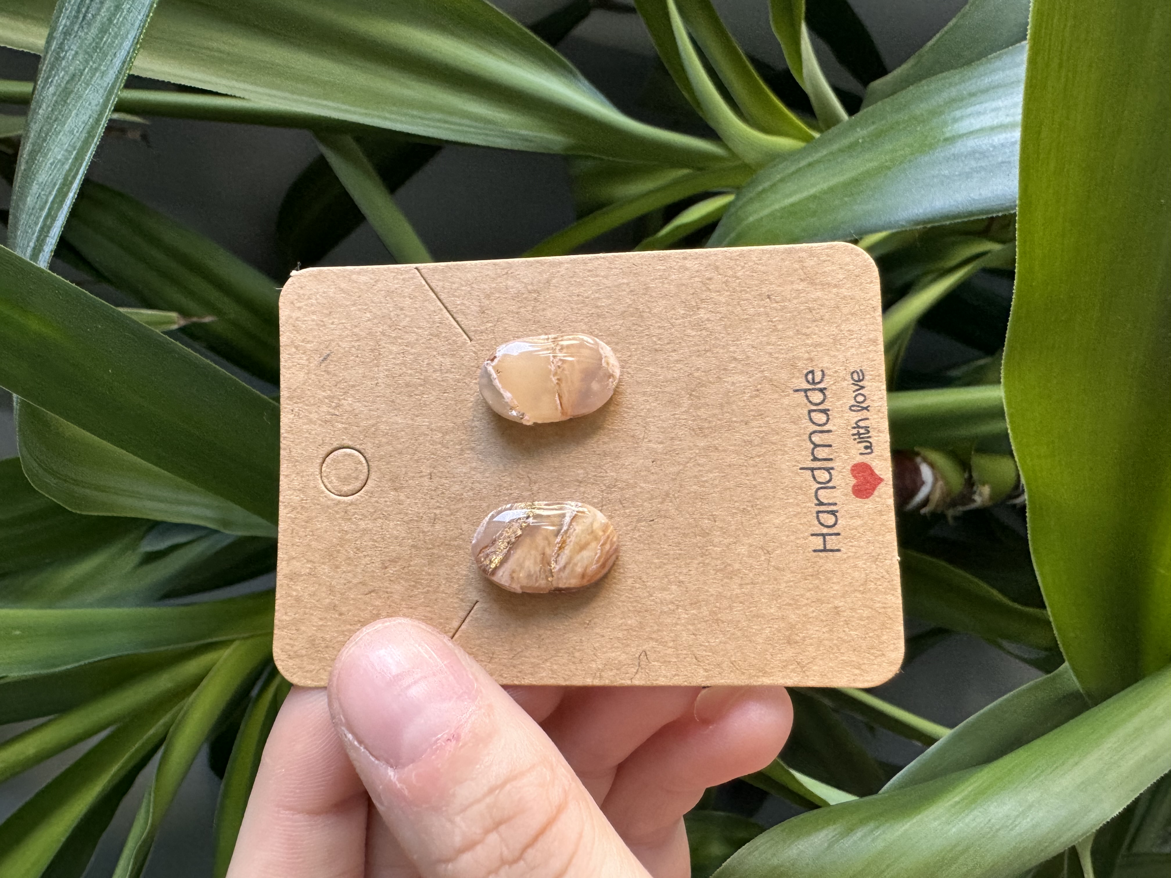 Handmade Unique Brown Stone Effect