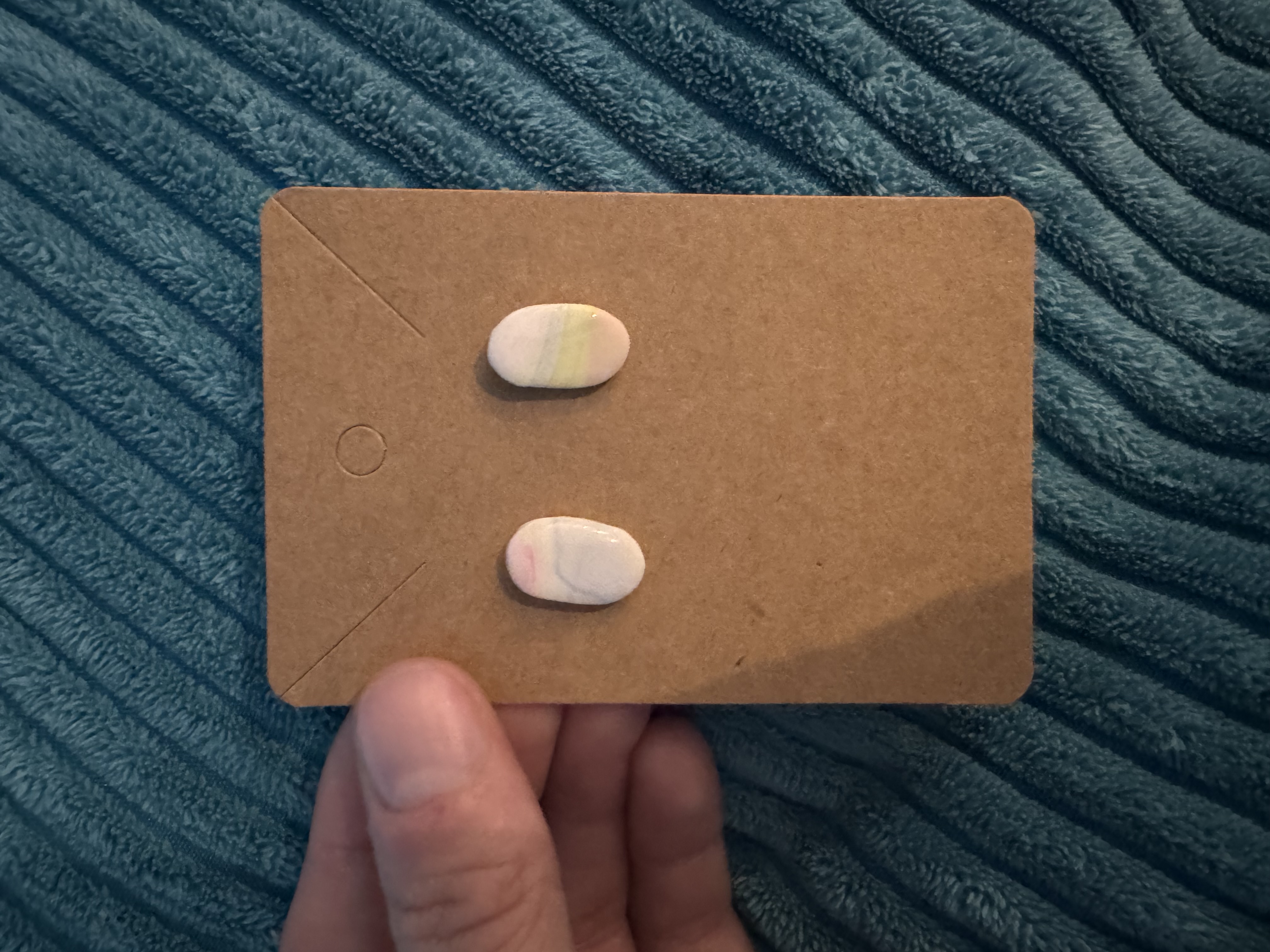 Handmade Pastel Watercolour Effect Earrings