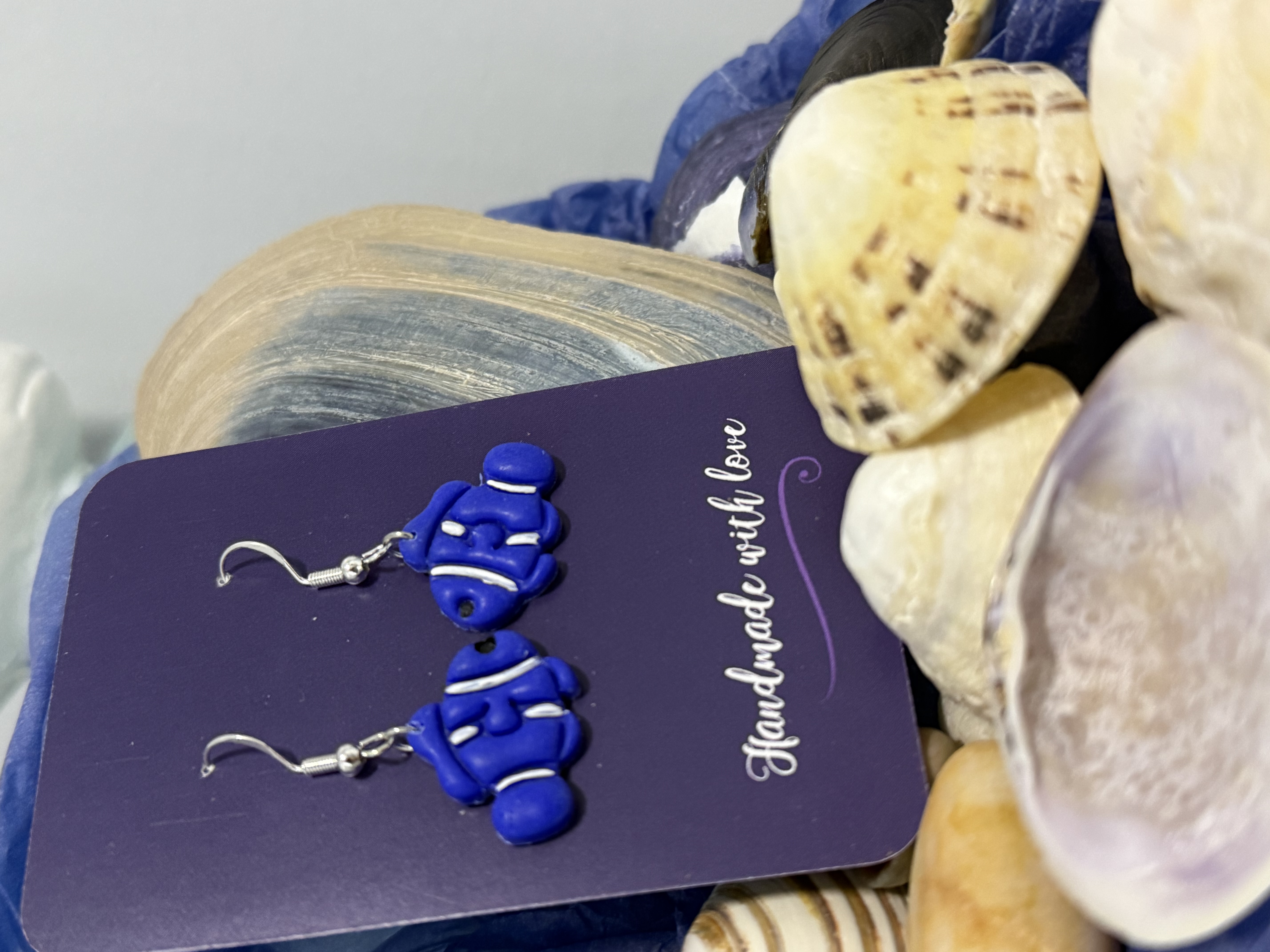 Handmade Clown Fish Earrings