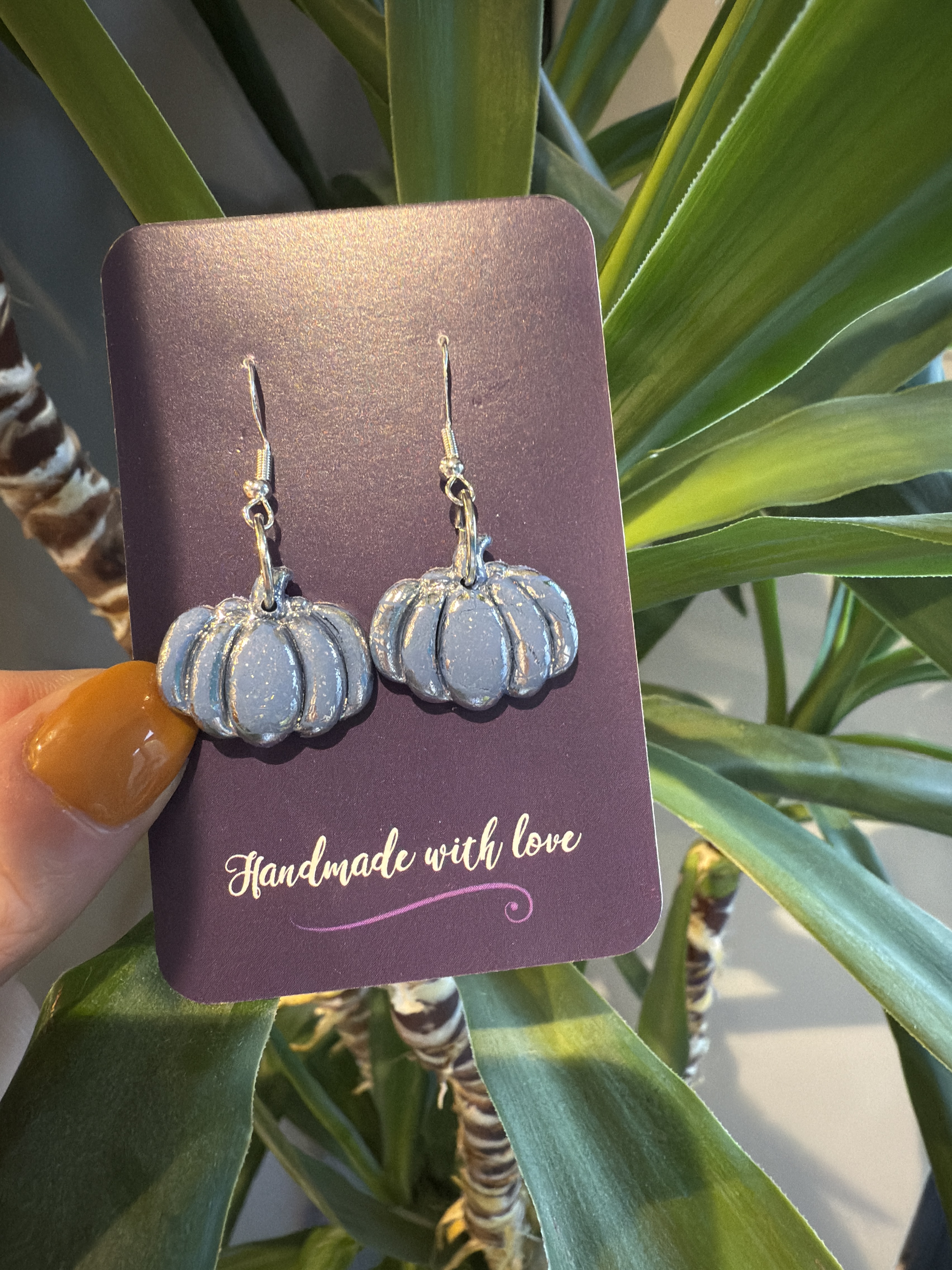 Handmade Pumpkin Earrings