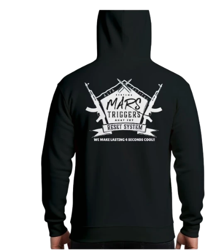 Black Printed Hoodie