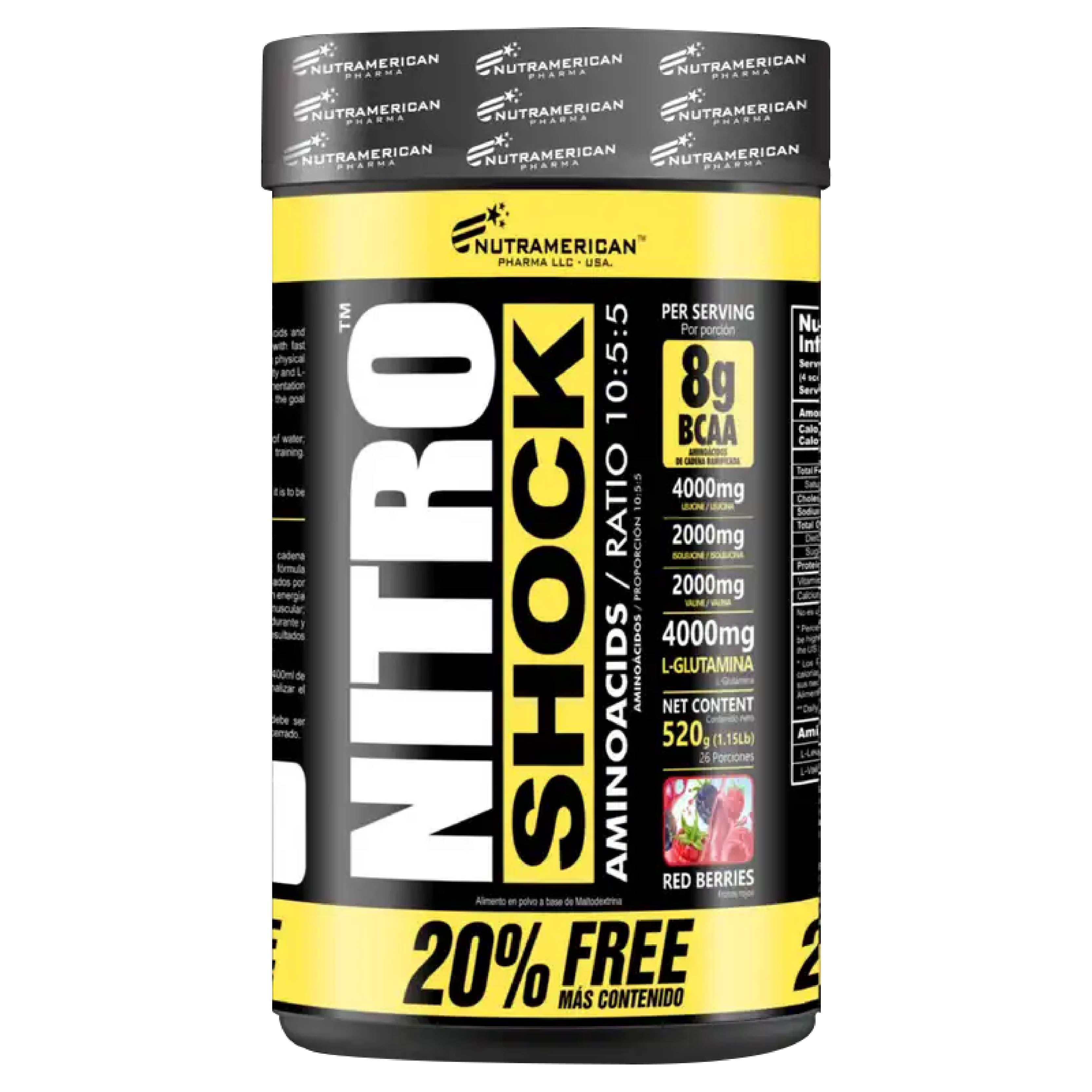 NITRO SHOK NUTRAMERICAN PHARMA UPS 405 GR