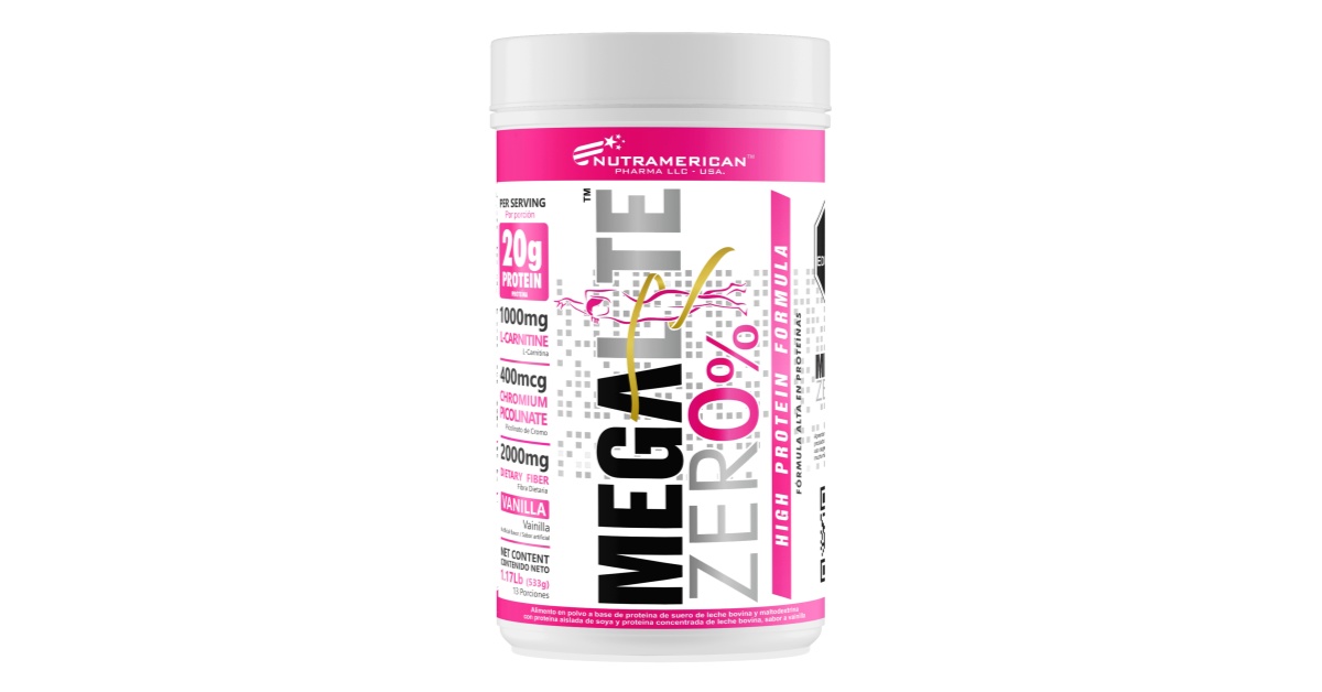 MEGA LITE ZERO NUTRAMERICAN PHARMA UPS 1,1 LB