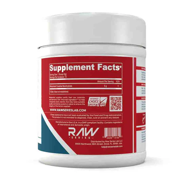 CREATINE LAB RAW MONOHIDRATO MICRONIZADA