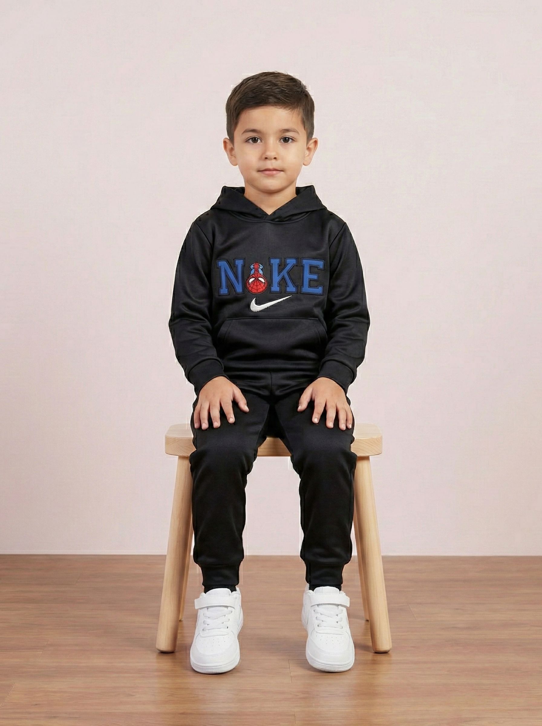Child's Black Hoodie Set
