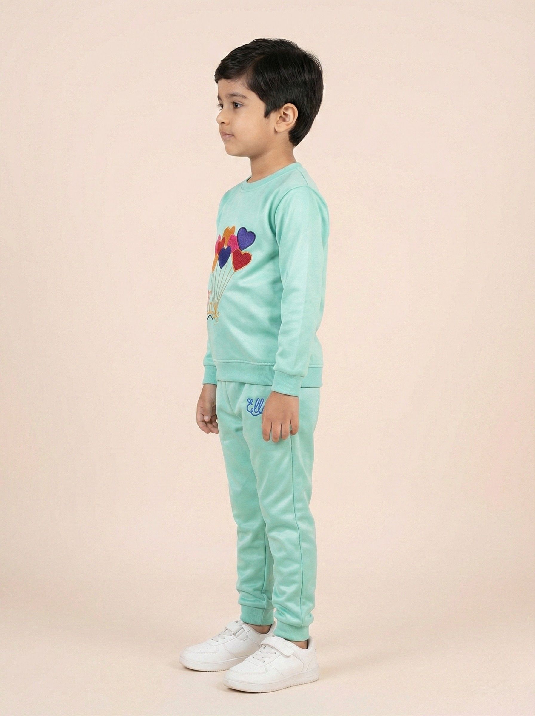 Kids Mint Green Sweatshirt trouser set