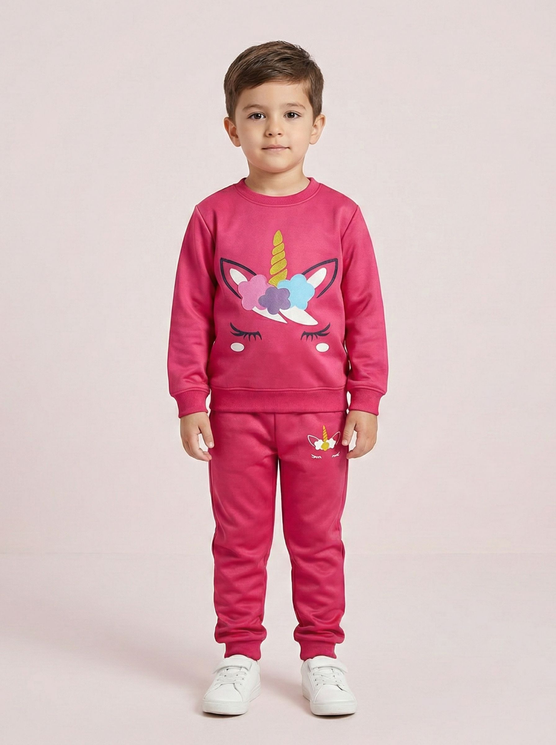 Fun Face Design Shirt & Trouser Set