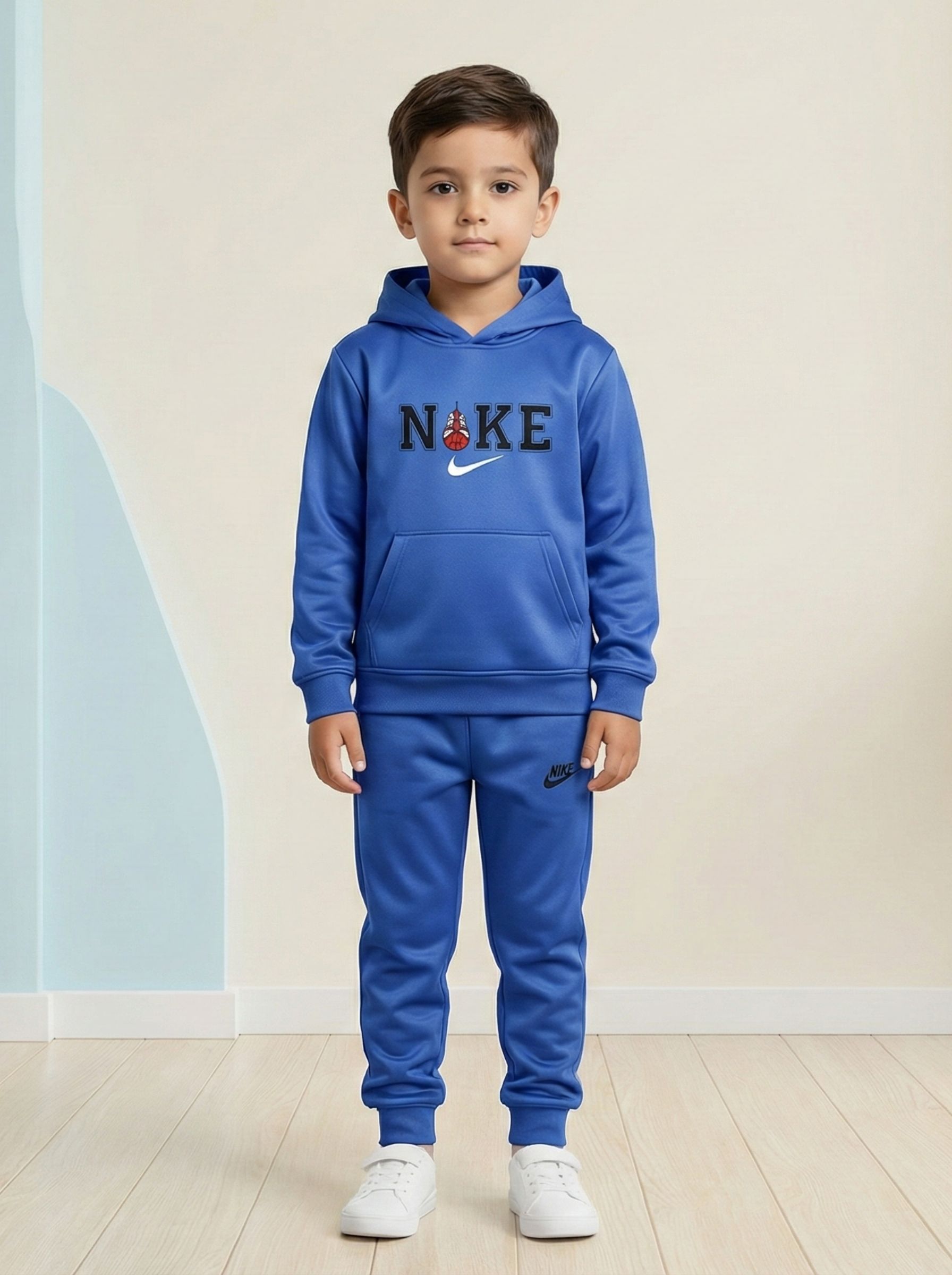 Light Blue Nike Logo Tracksuit