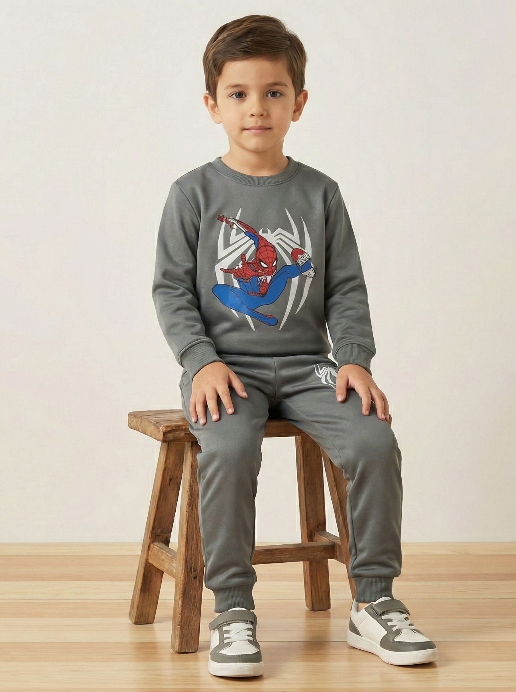Spider-Man Shirt & Trouser Set Shiny Grey