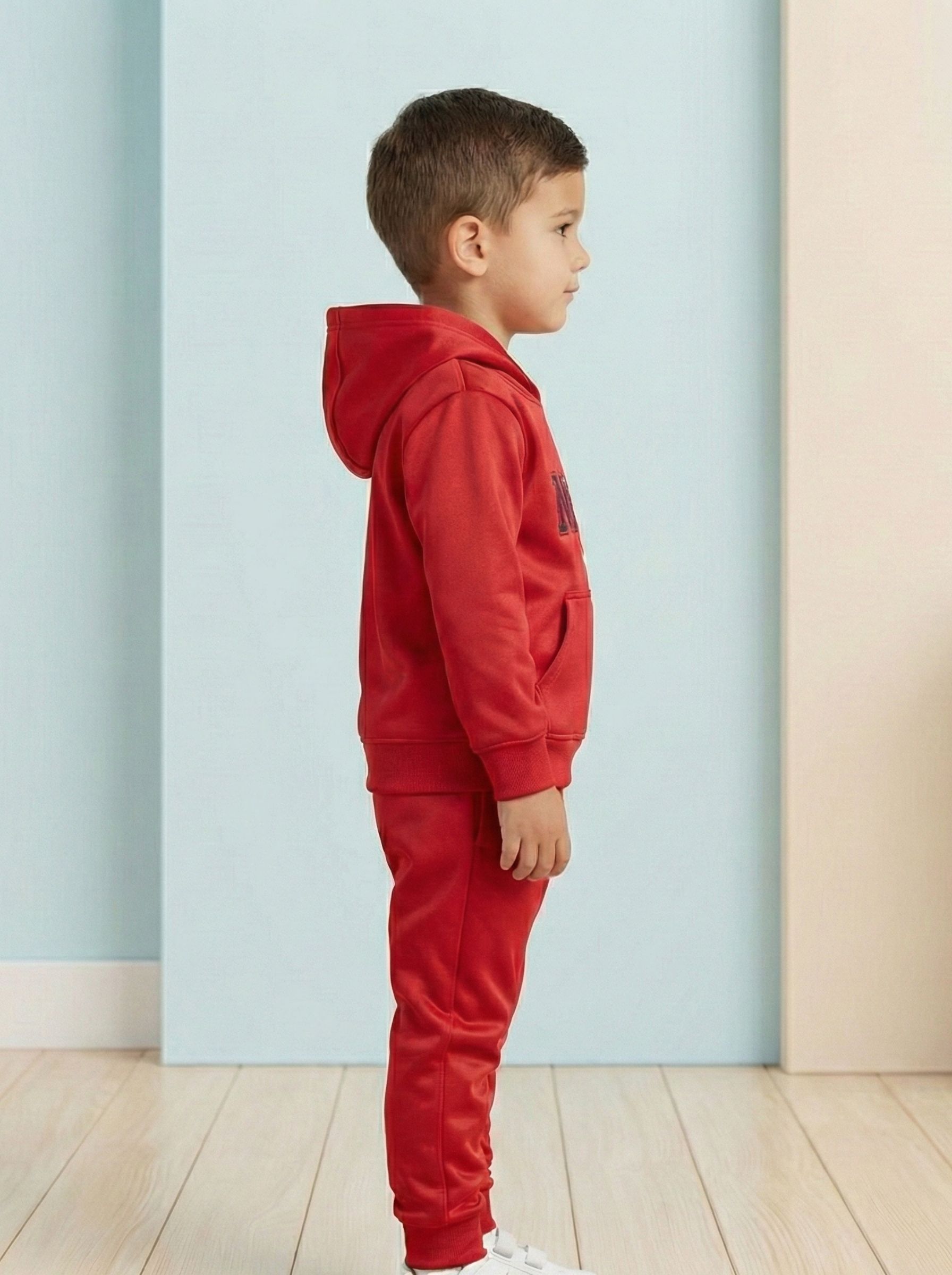 Red Hoodie and trouser Set