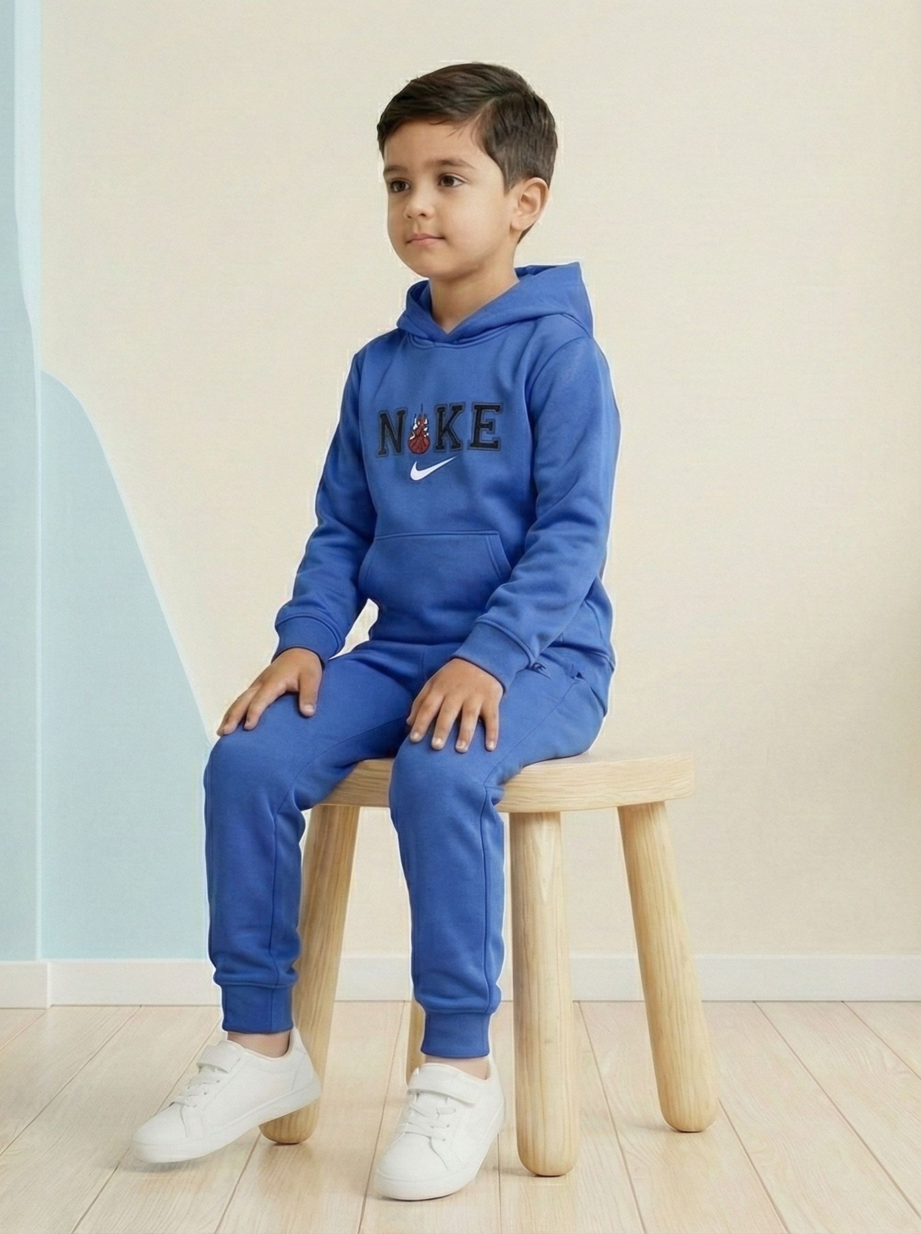 Light Blue Nike Logo Tracksuit