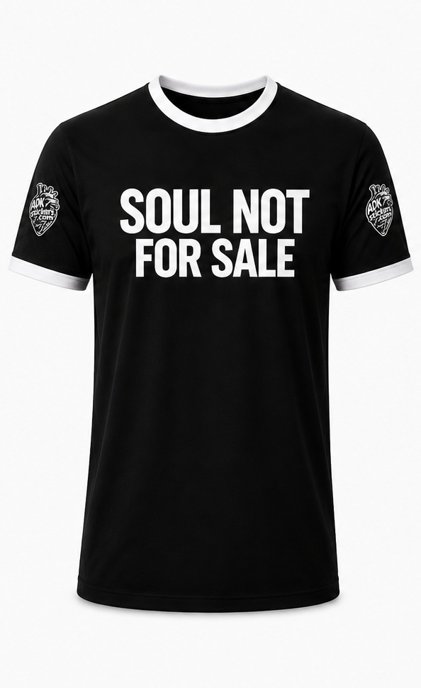SOUL NOT FOR SALE - ADKstickers Company T Shirt!