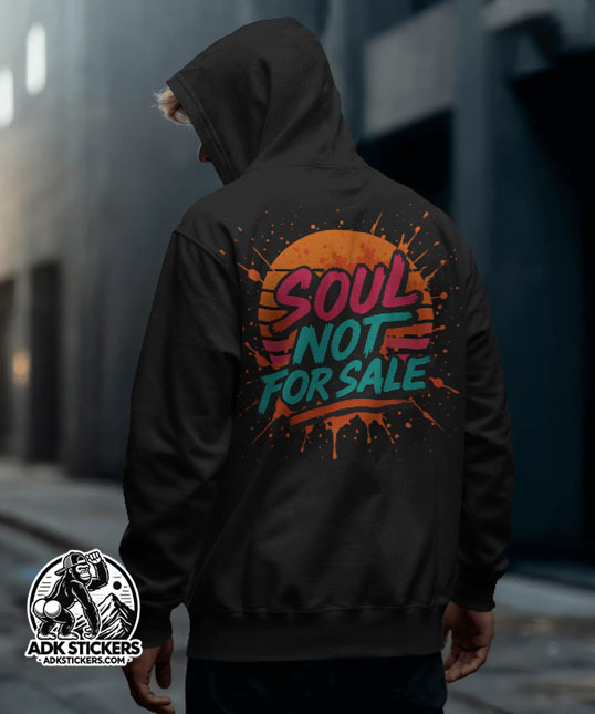 SOUL NOT FOR SALE  Hoodie - Exclusive drop. Only at ADK Stickers! 
