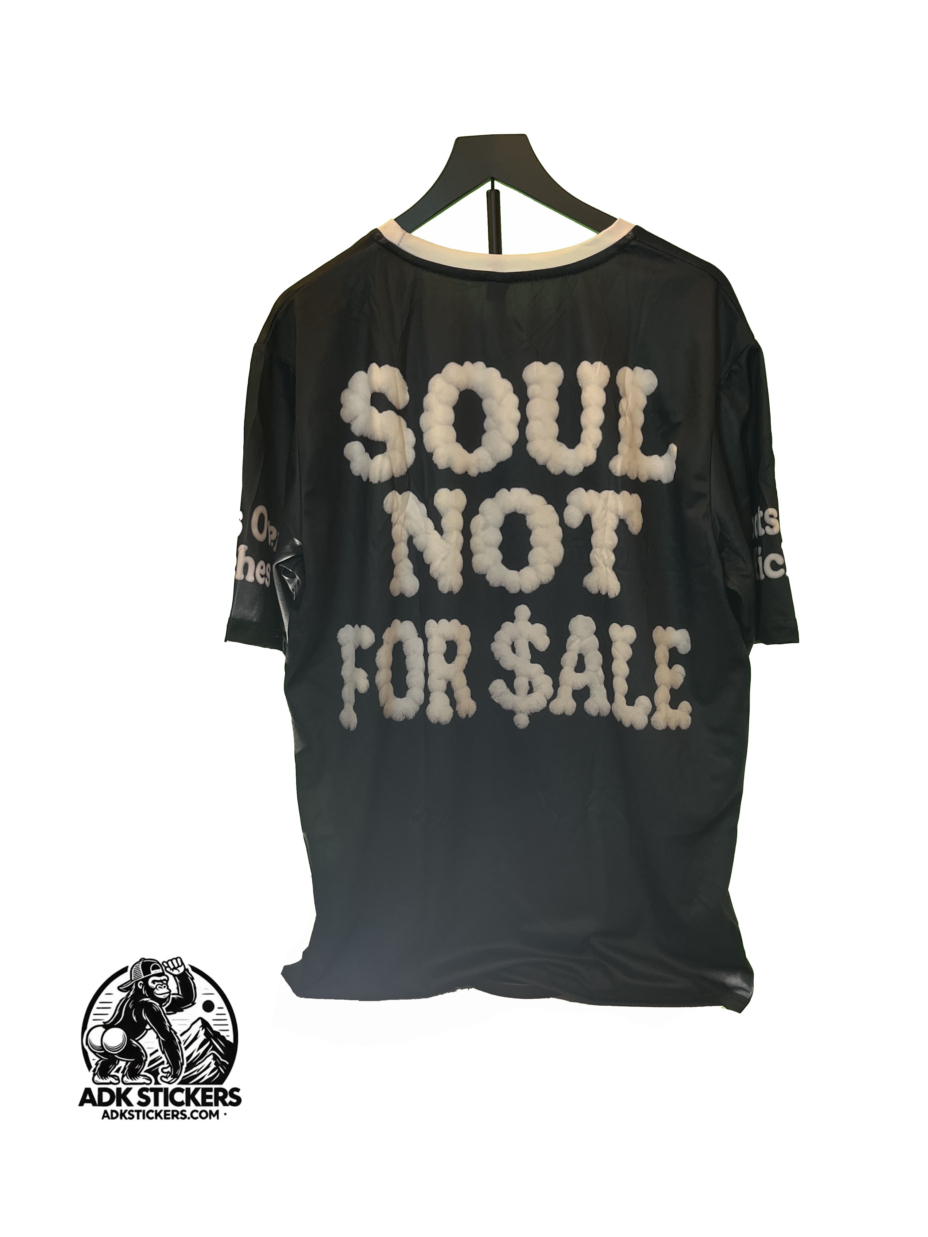 SOUL NOT FOR SALE – Premium Nylon DTG T-Shirt | ADKstickers.com