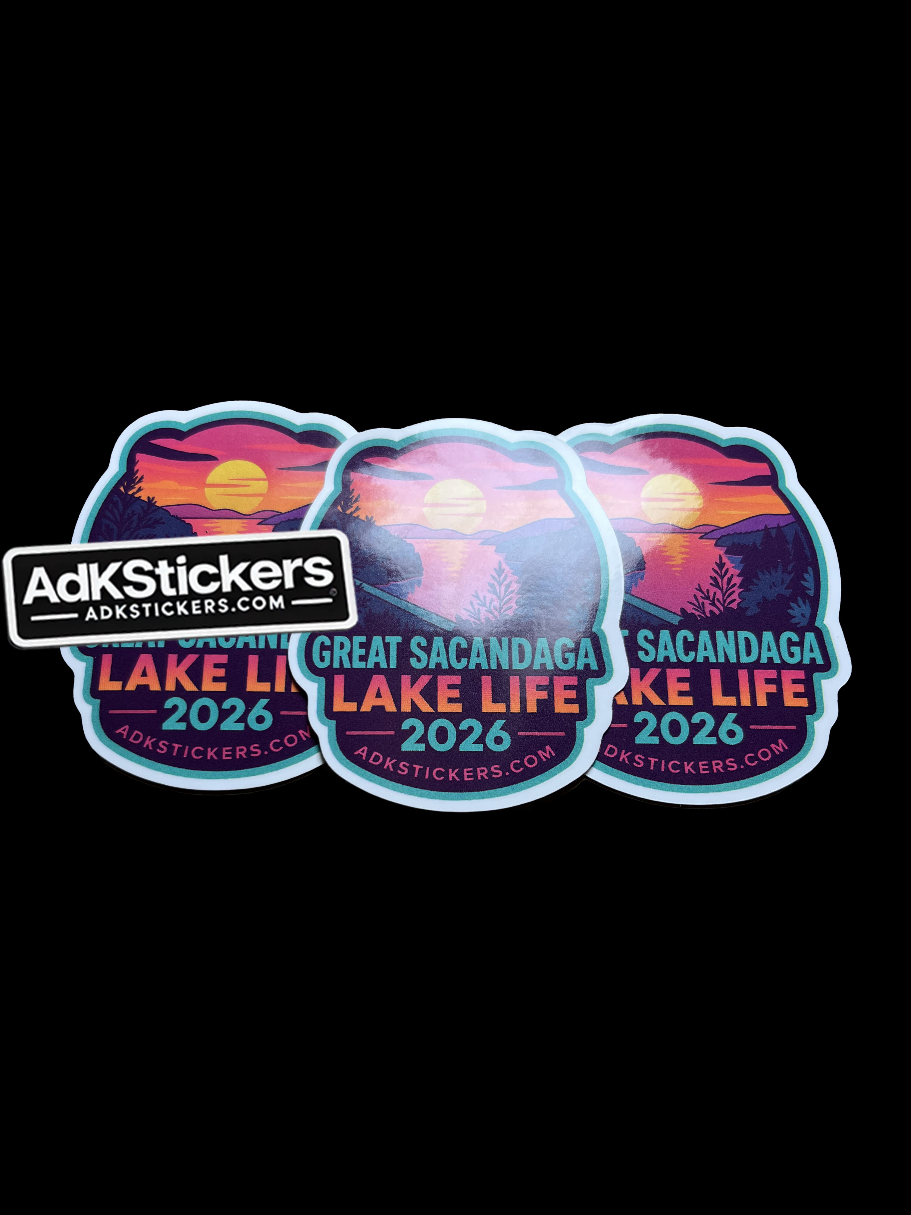 🔥 Hadley Overlook Sticker Pack 2026 | Great Sacandaga Lake Life (3-Pack, 2.75" Glossy Vinyl)