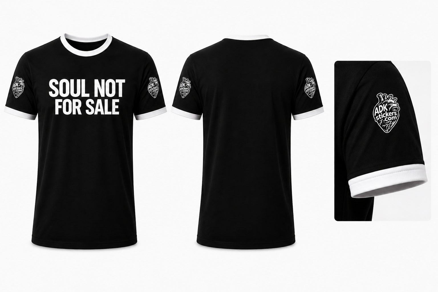 SOUL NOT FOR SALE - ADKstickers Company T Shirt!