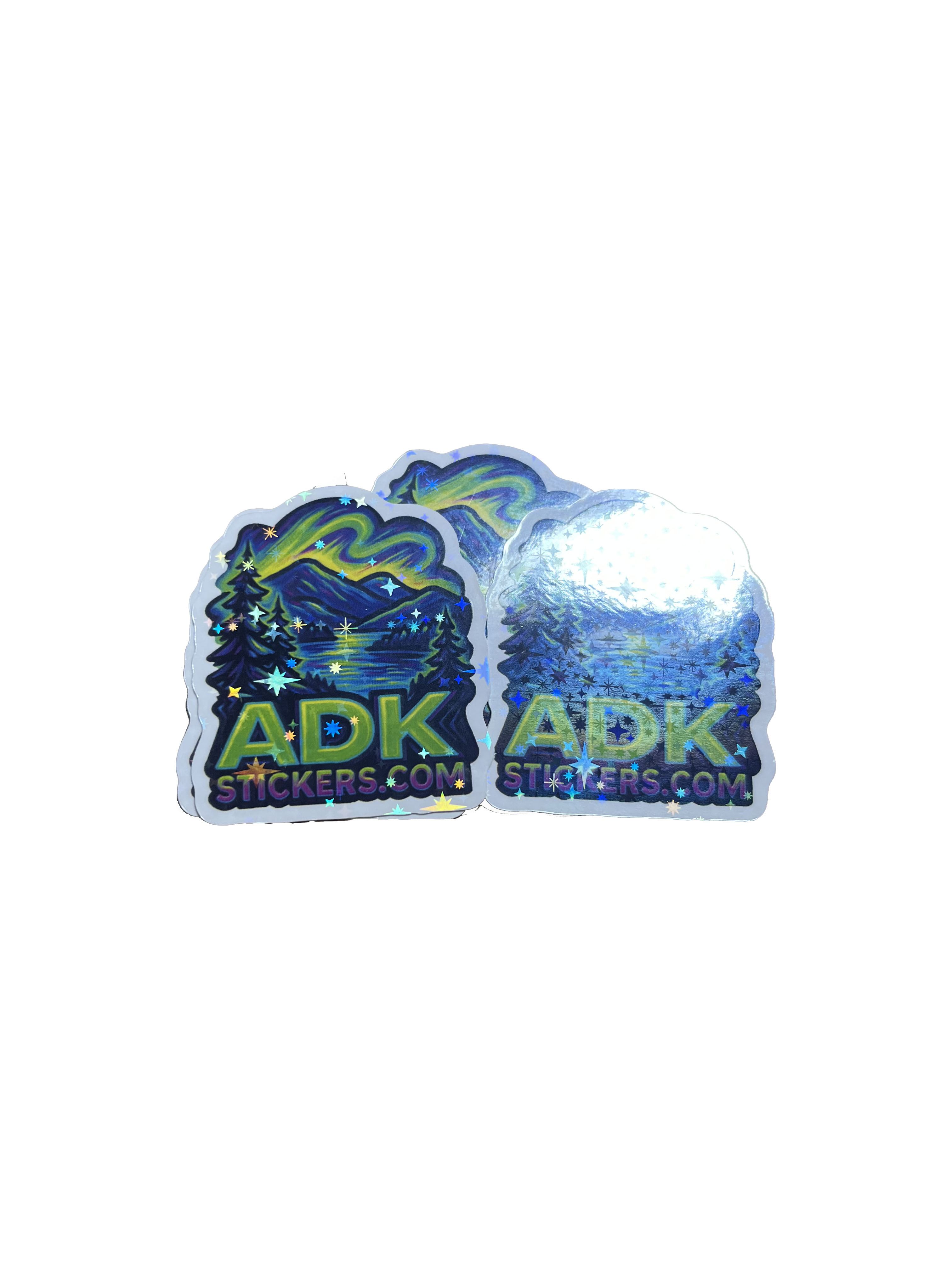 Adirondack Starry Film Laminate ADK Neon Mountain Glow Sticker Pack — 3-Pack (2")