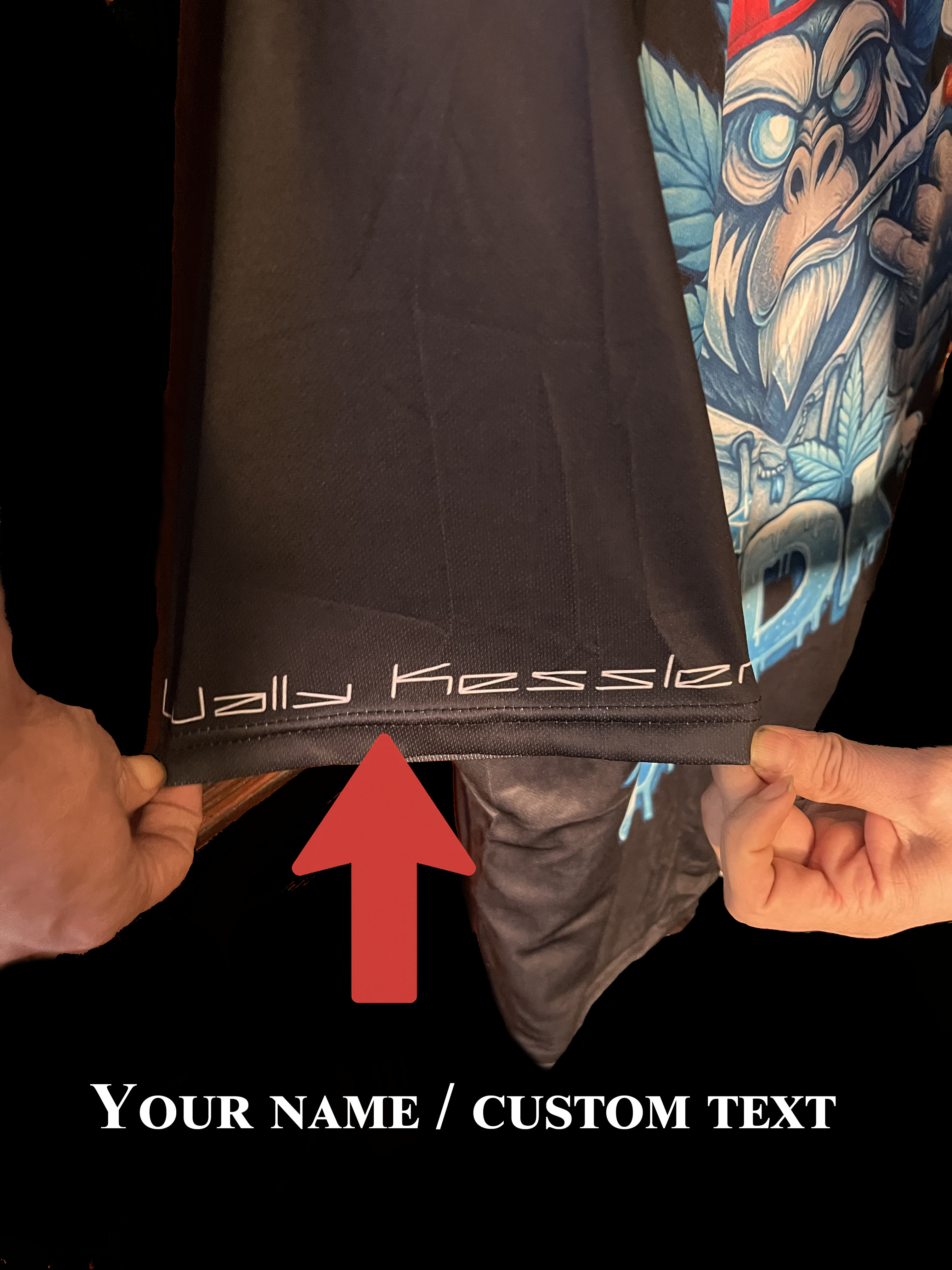 ADK Gorilla Ice Tee – Custom Sleeve Text Available