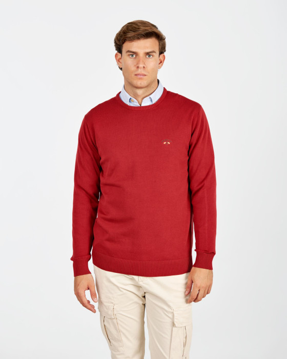 JERSEY CUELLO CAJA BÁSICO BURDEOS