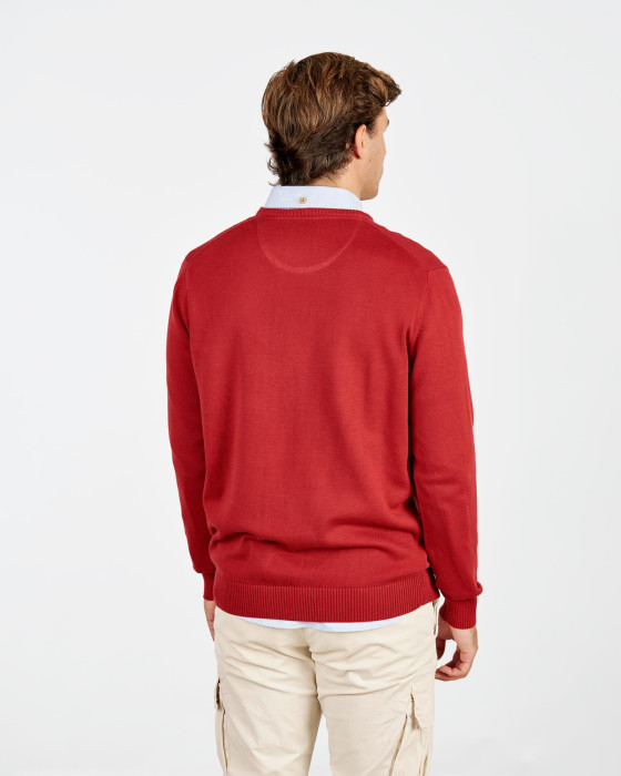 JERSEY CUELLO CAJA BÁSICO BURDEOS