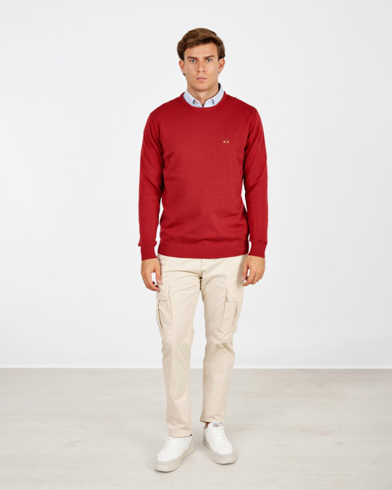 JERSEY CUELLO CAJA BÁSICO BURDEOS