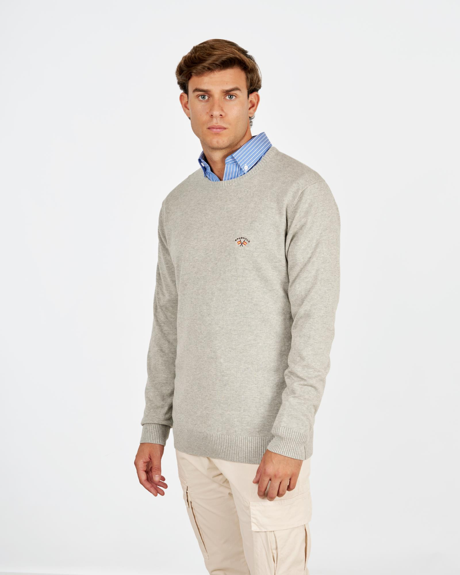 JERSEY CUELLO CAJA BÁSICO GRIS