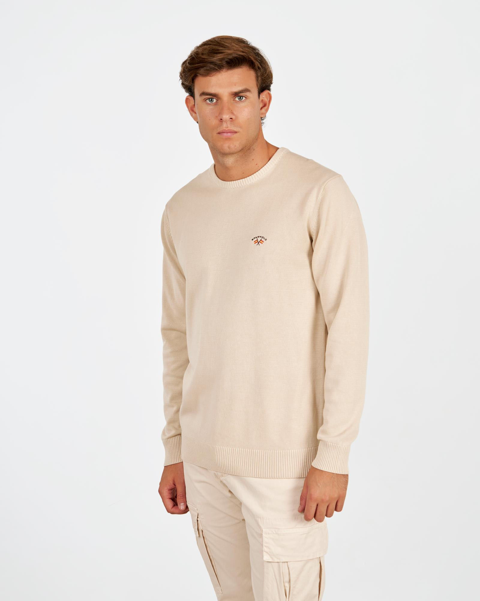 JERSEY CUELLO CAJA BÁSICO BEIGE