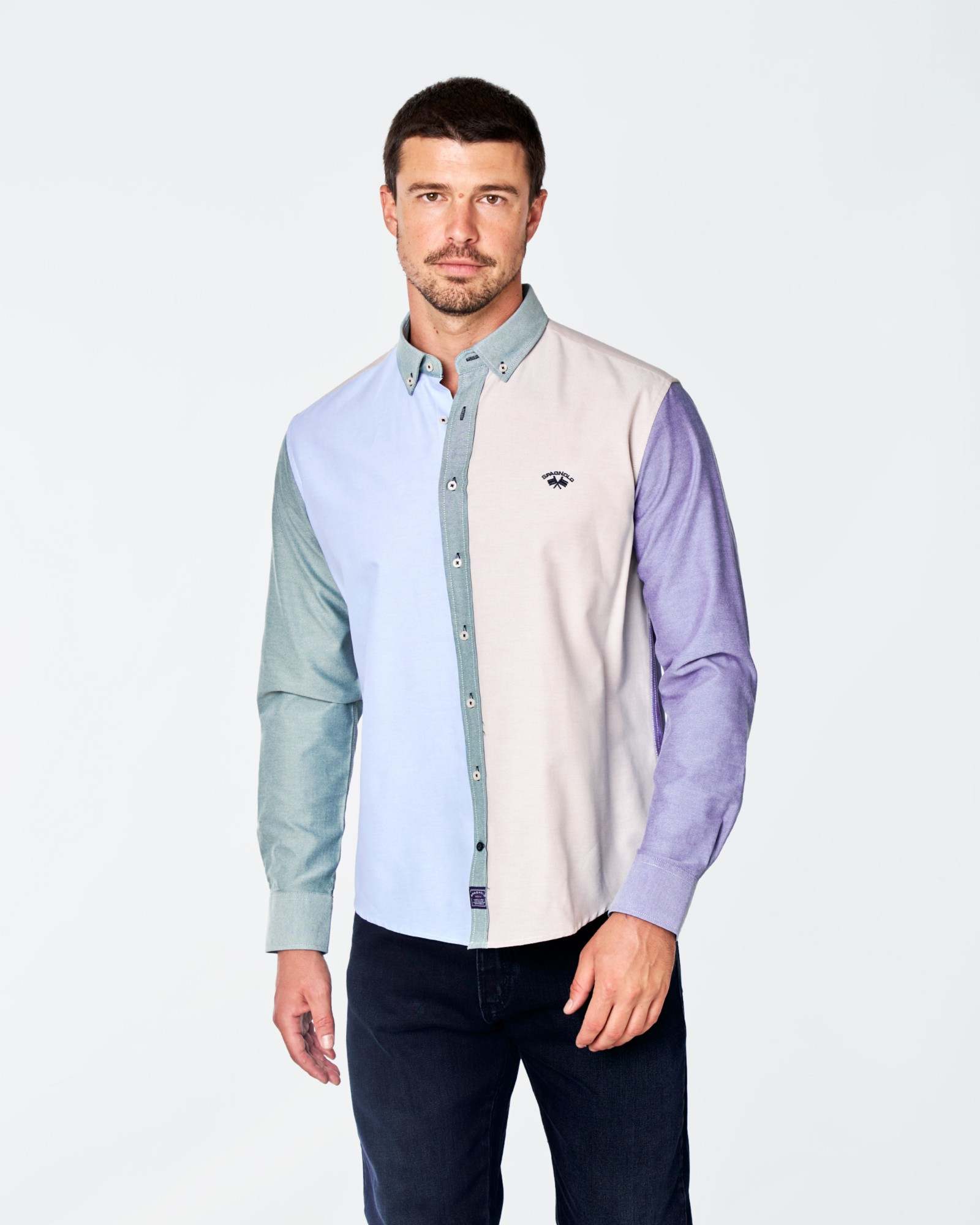 CAMISA OXFORD COMBINADA