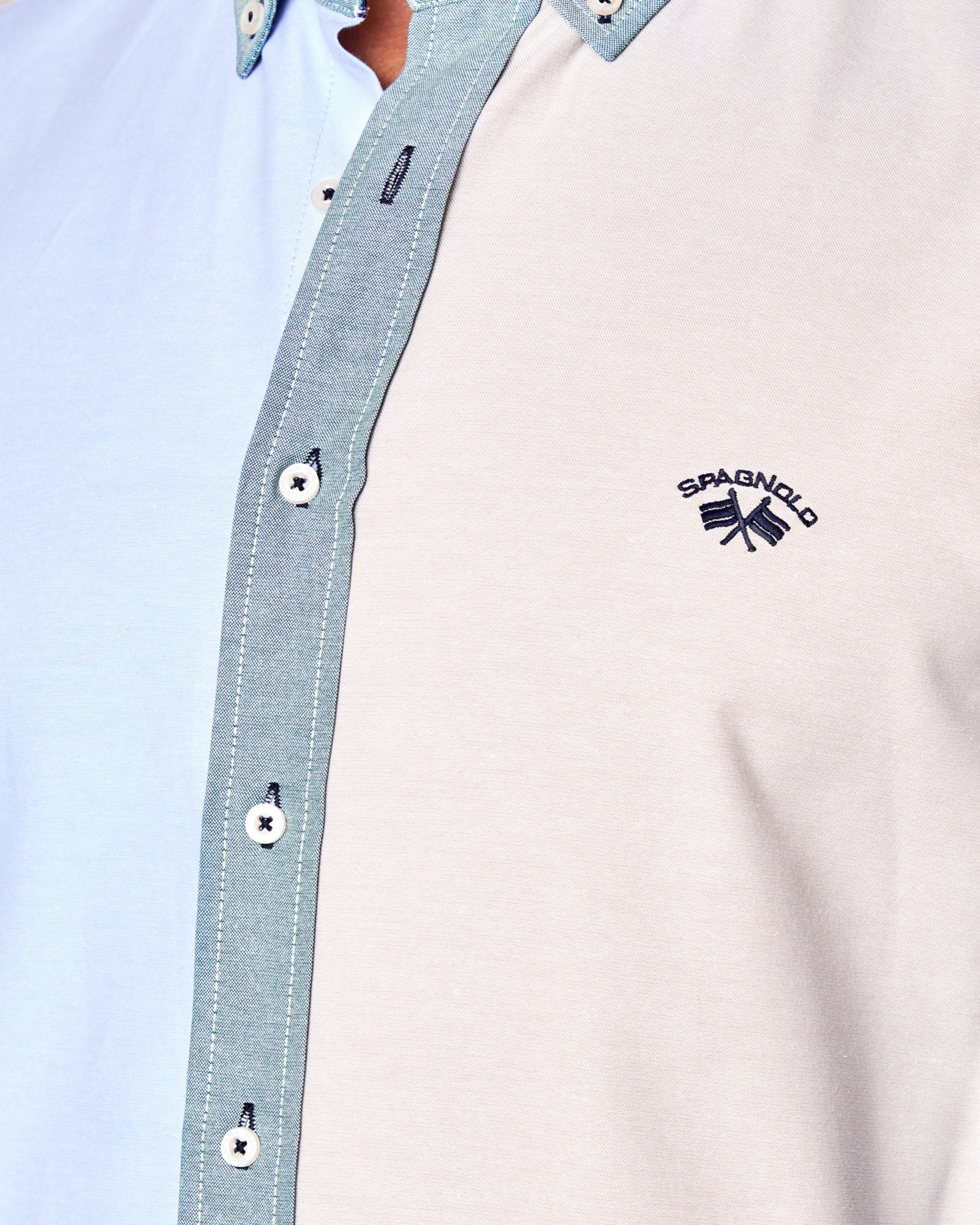 CAMISA OXFORD COMBINADA