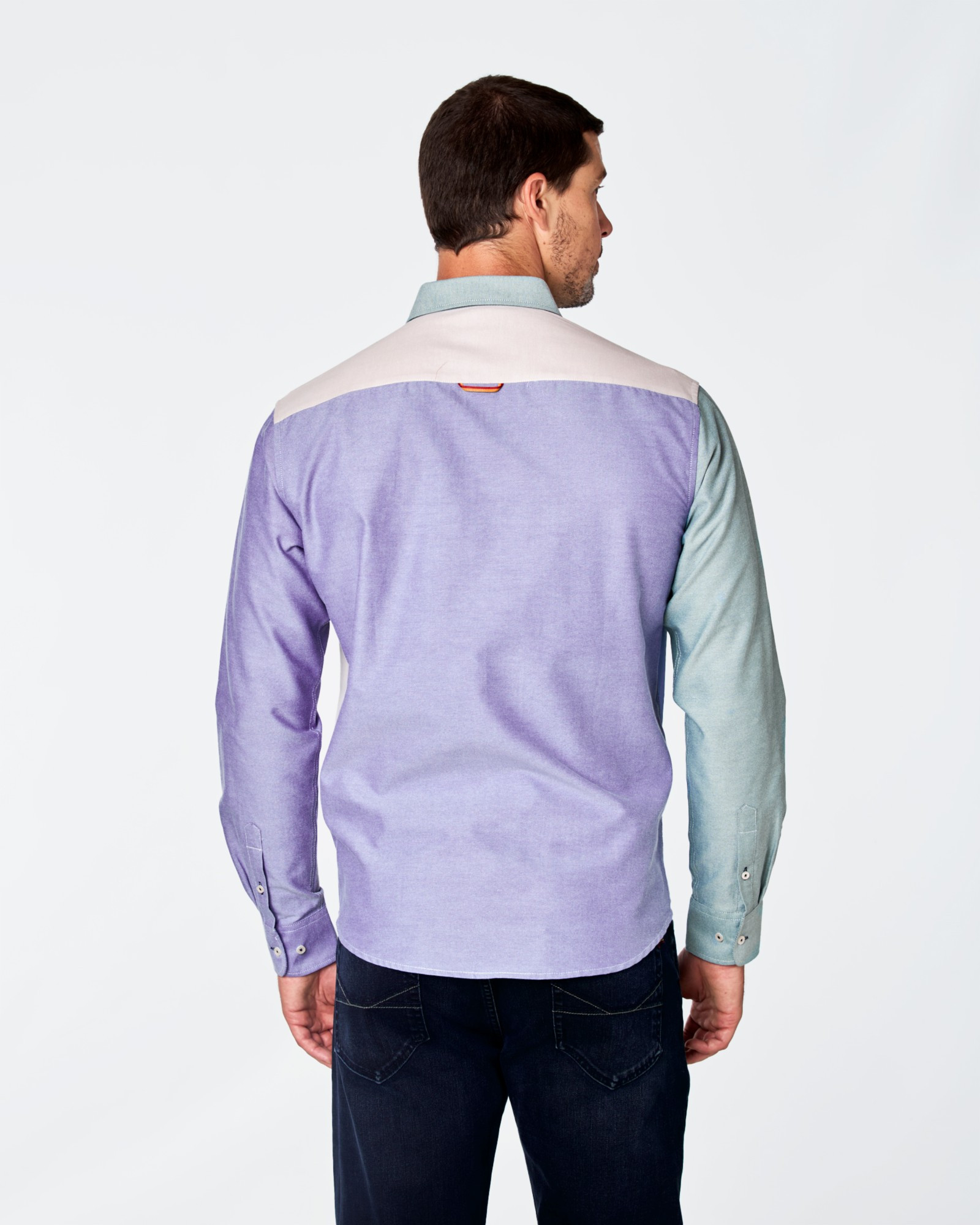 CAMISA OXFORD COMBINADA