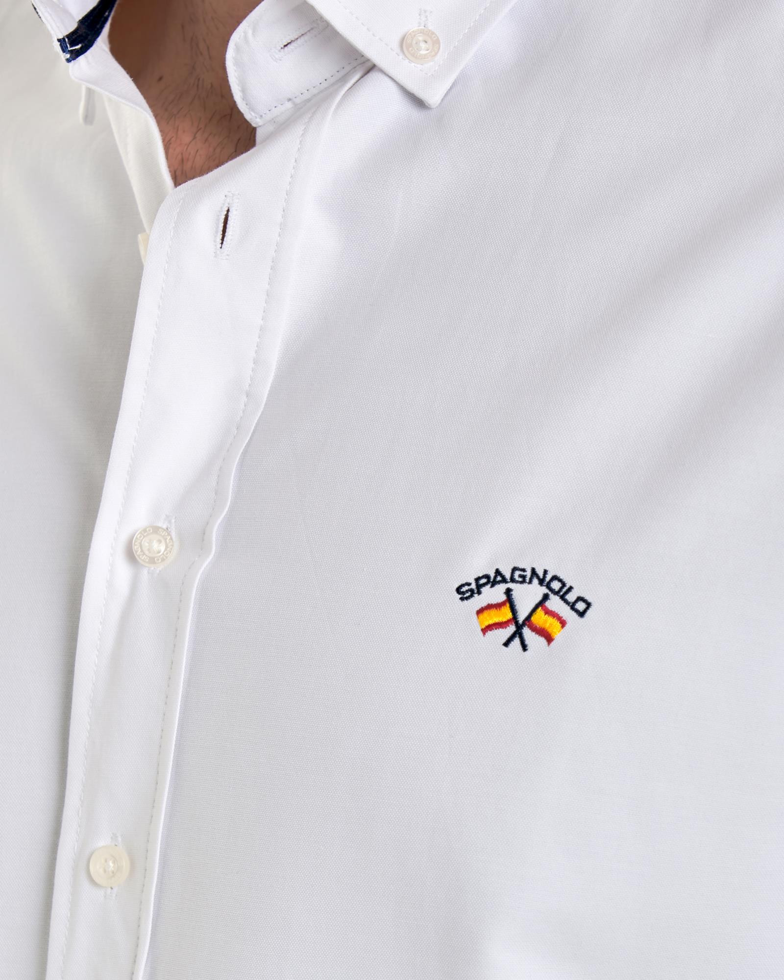 CAMISA OXFORD LISA COLECCION BANDERA BLANCA