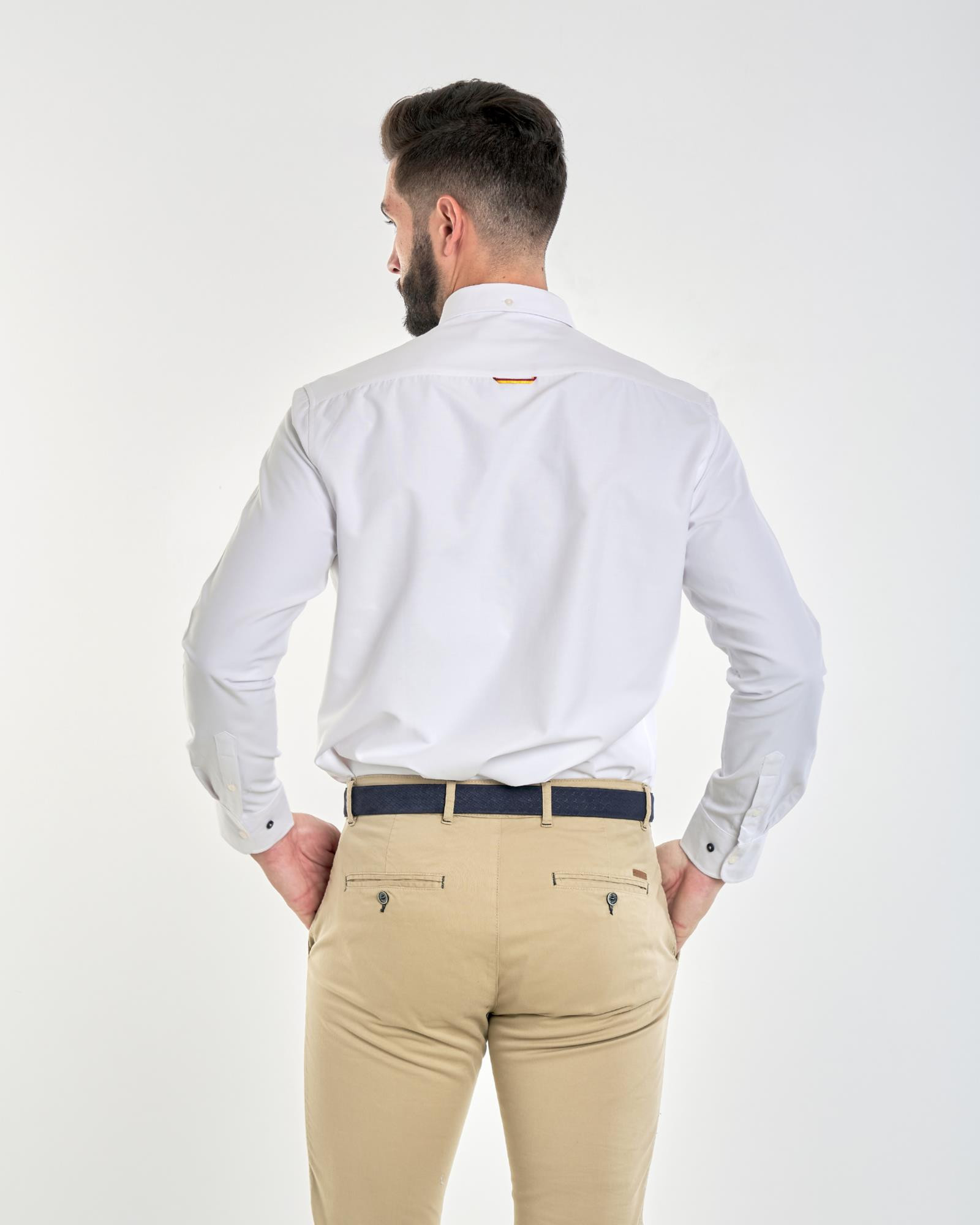 CAMISA OXFORD LISA COLECCION BANDERA BLANCA