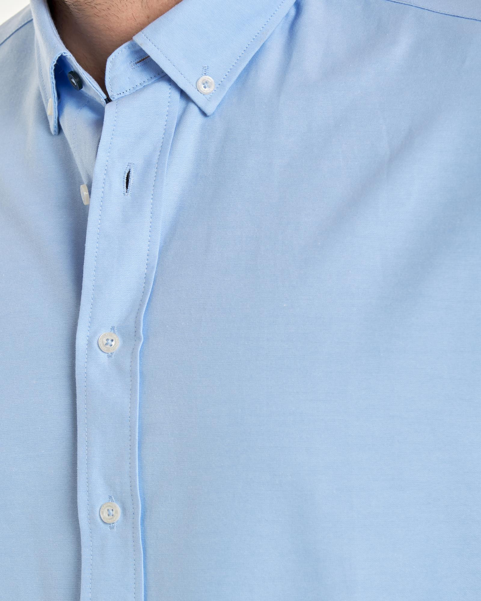 CAMISA OXFORD LISO SMART CELESTE