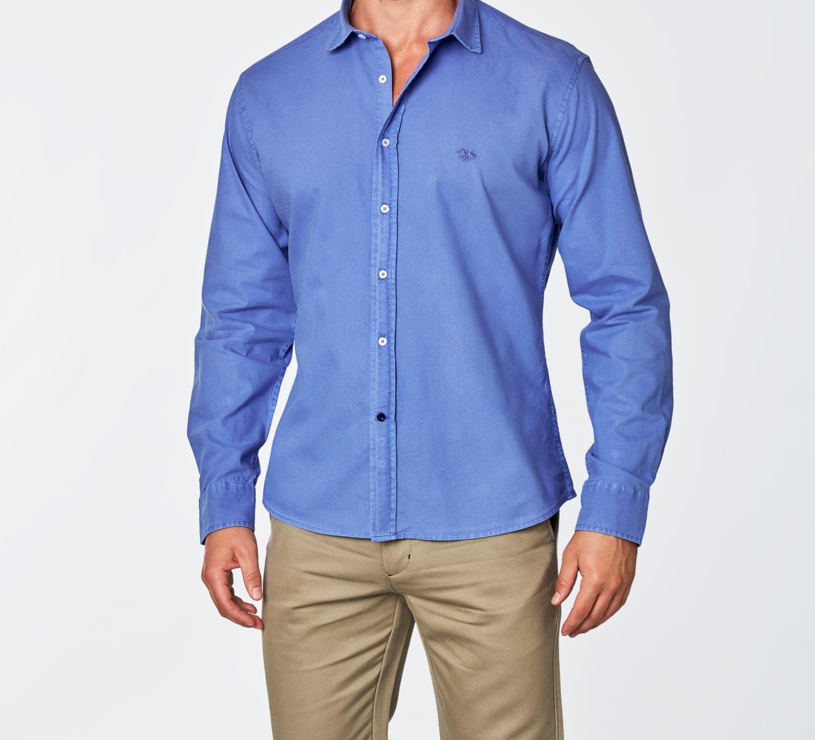 CAMISA OXFORD AZUL